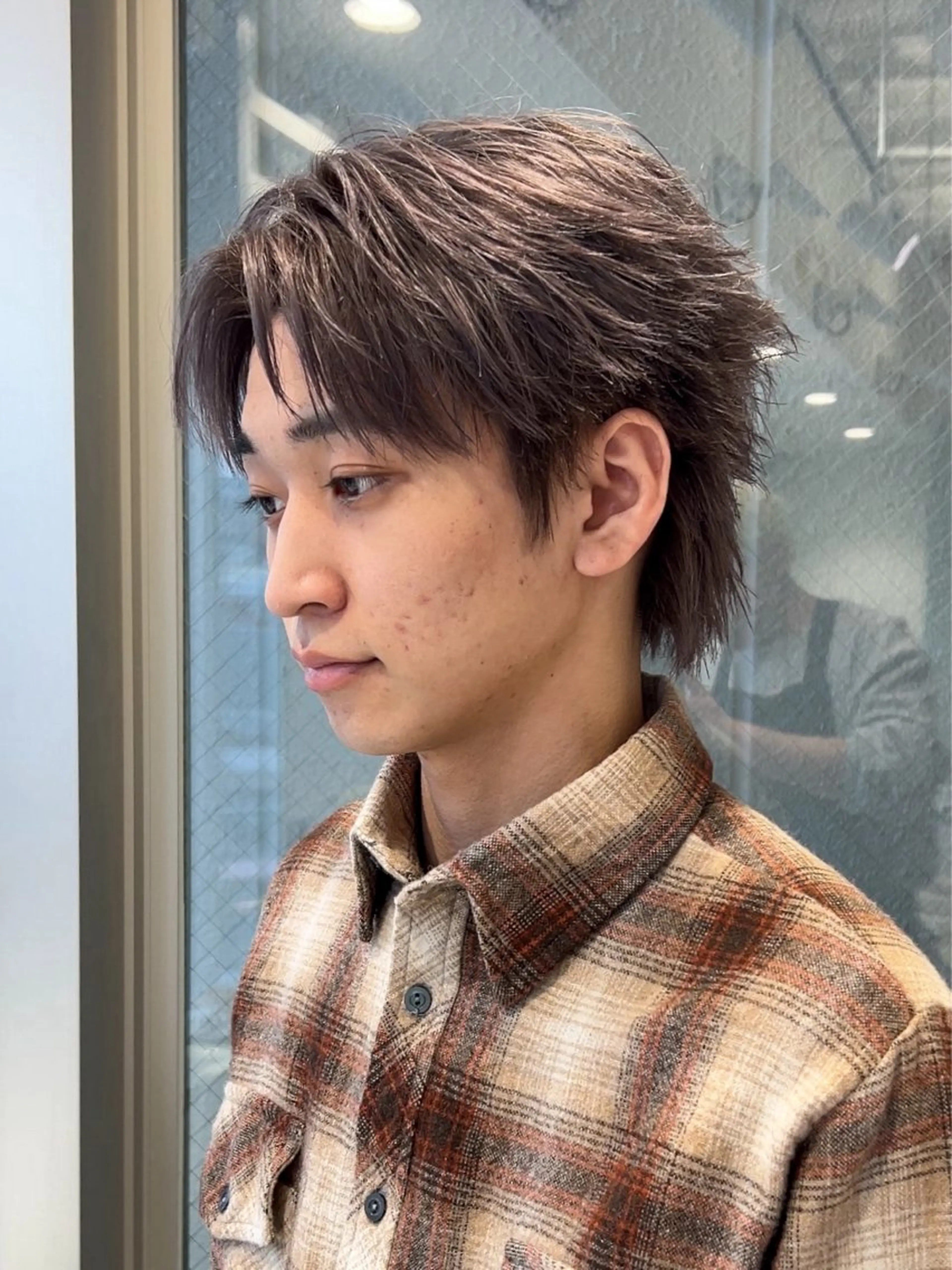 ミディアム カラー メンズ メンズ特化❤️‍🔥 パーマ職人江口佳乃のヘアスタイル