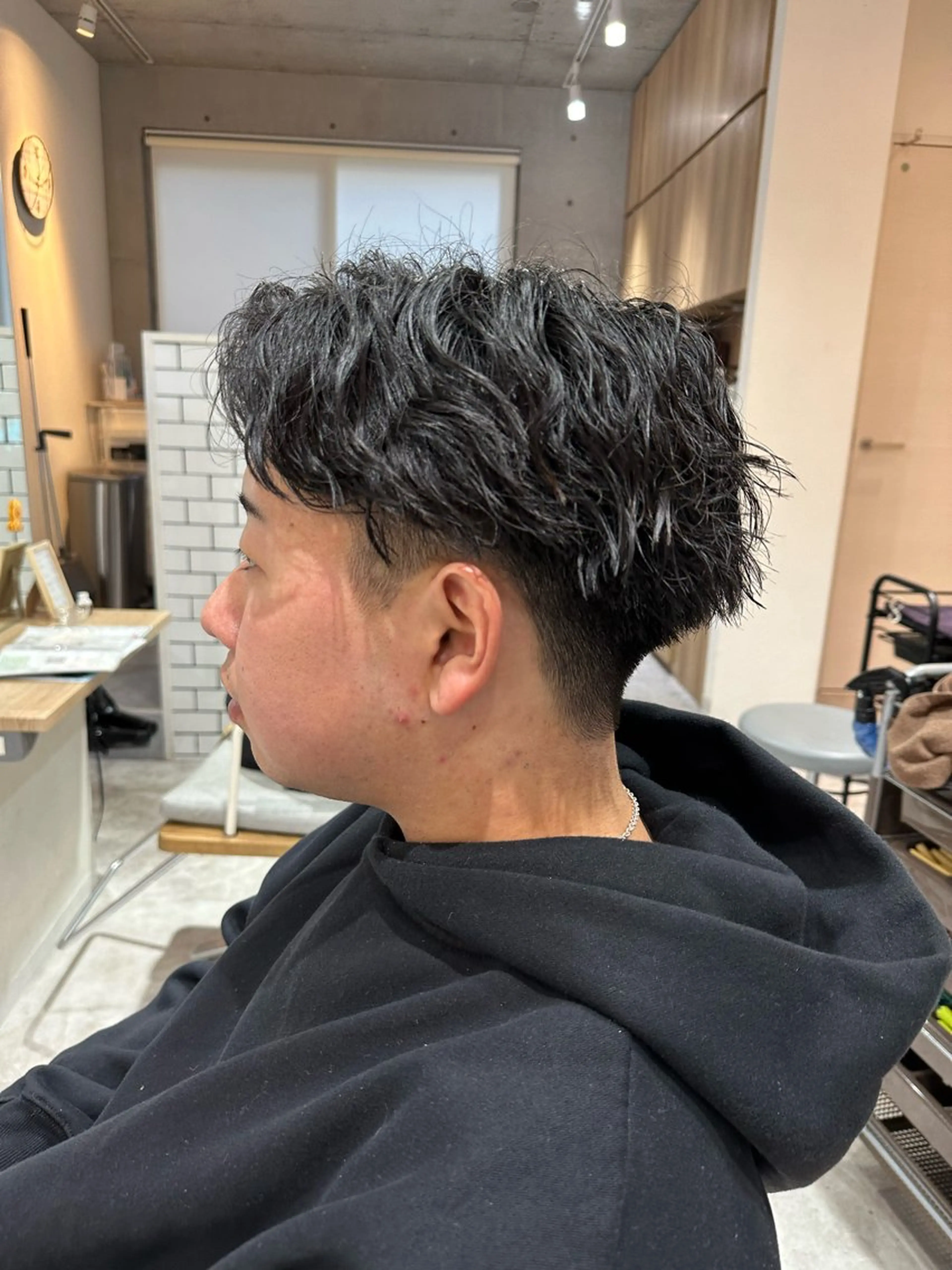 パーマ メンズ カット パーマ 💎メンズカット ／フェザー／細野💎のヘアスタイル