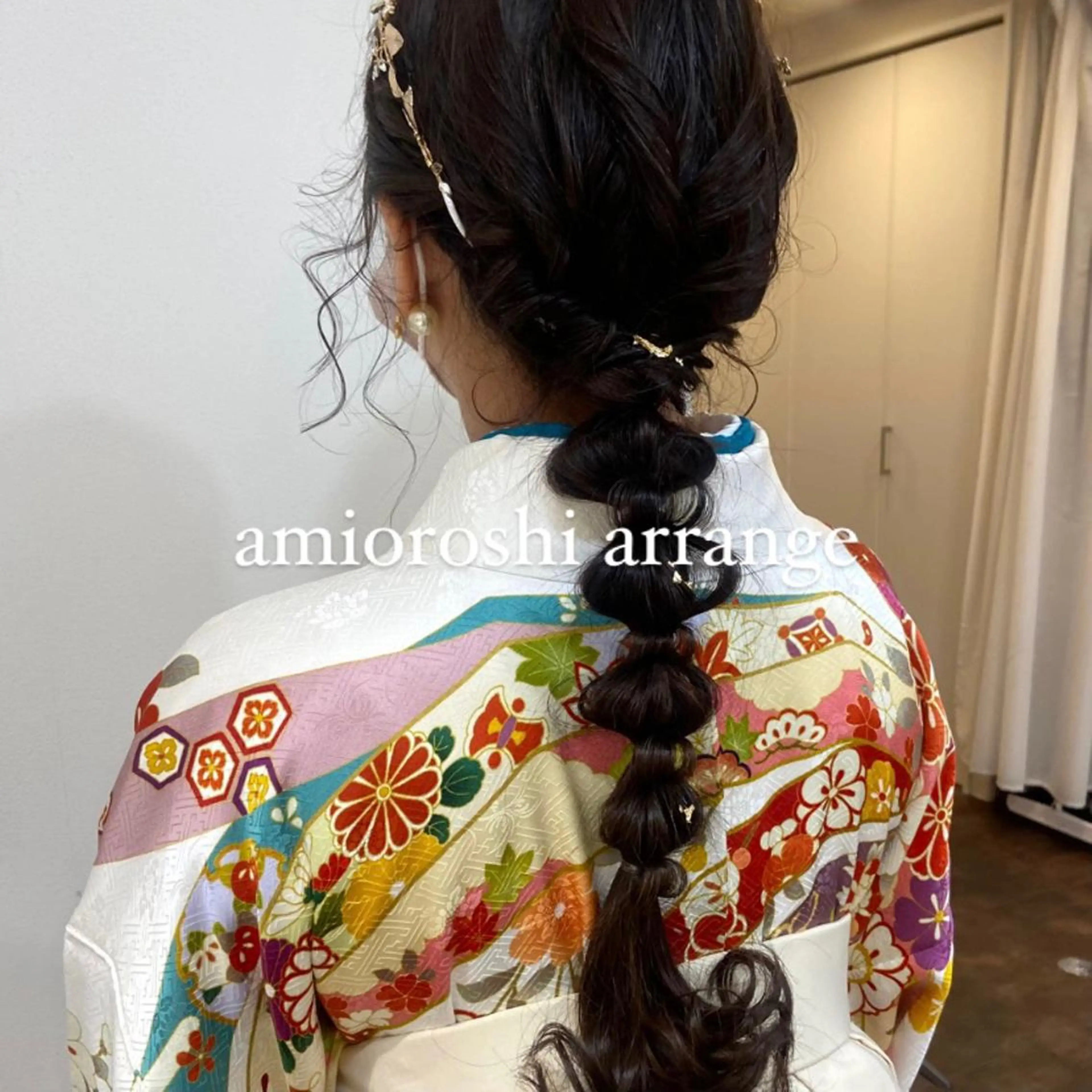 セミロング ヘアアレンジ 成人式 ボブ 卒業式のヘアスタイル ハイライト 髪質改善 mai 🎀 / 梅田美容室のヘアスタイル