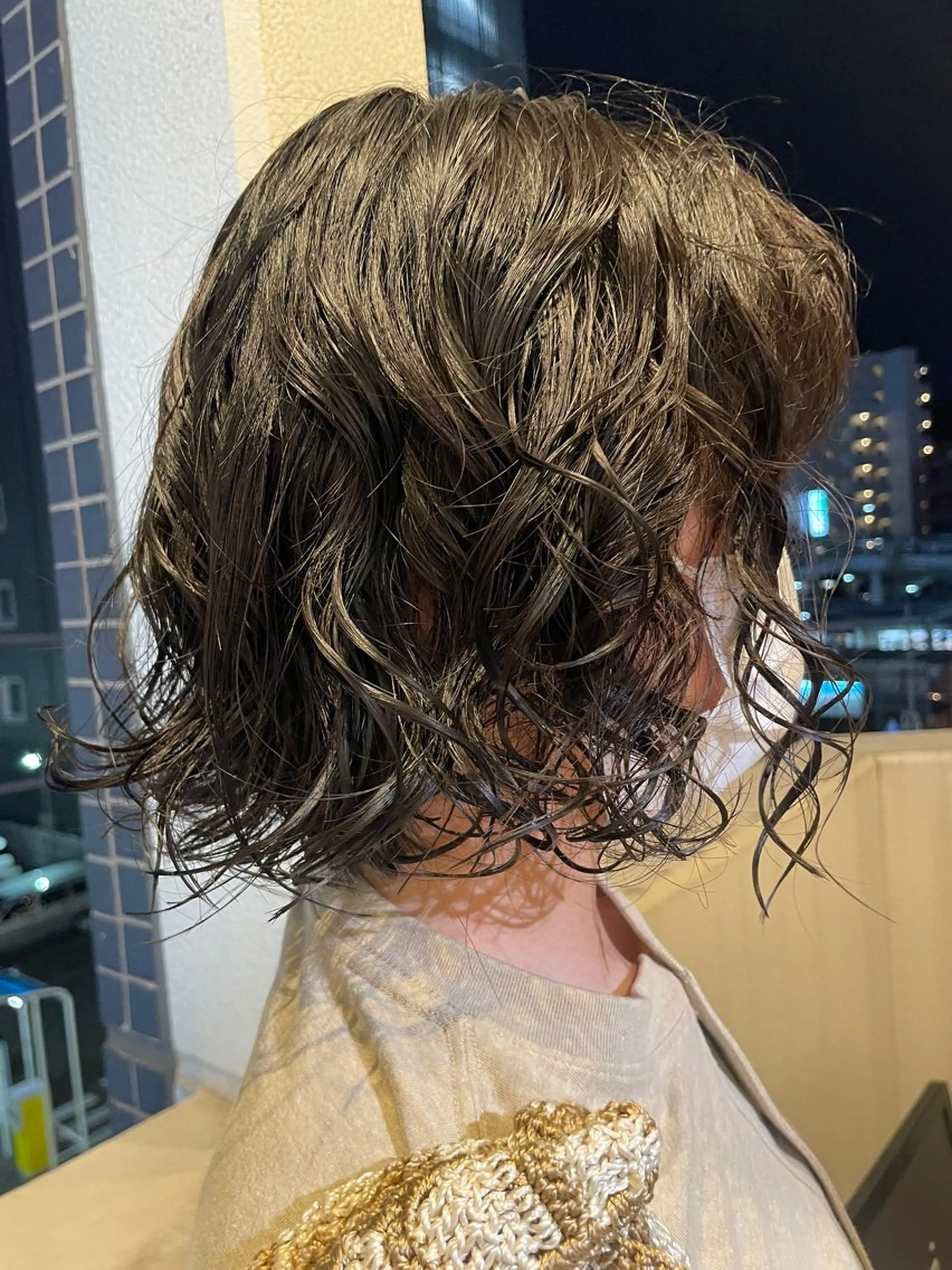 ミディアム パーマ Toiro 横浜所属・🎀レイヤー/パーマ カラー/ai🎀のヘアスタイル