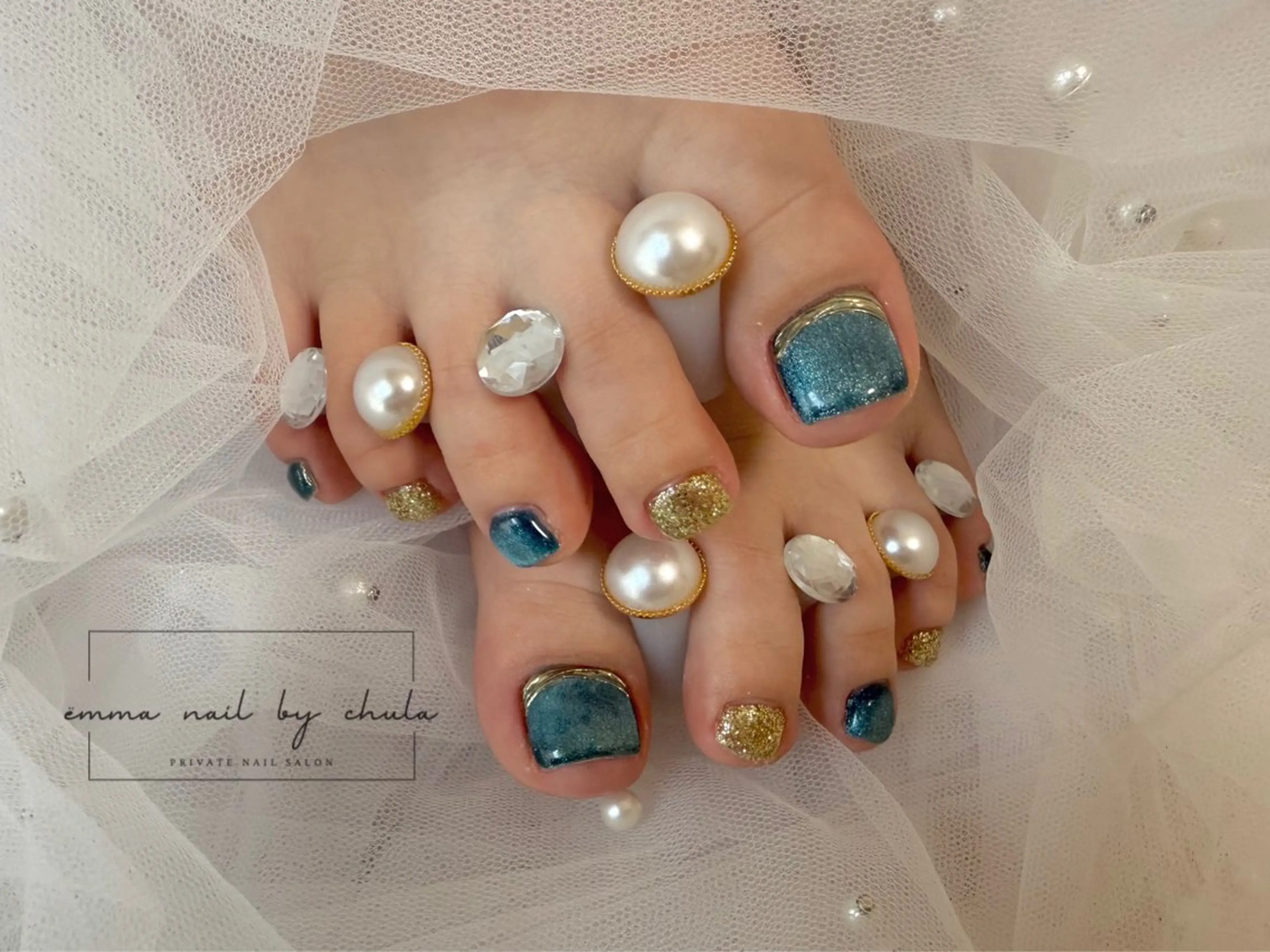 ネイル フットネイル ëmma nail_ by chulaのネイルデザイン
