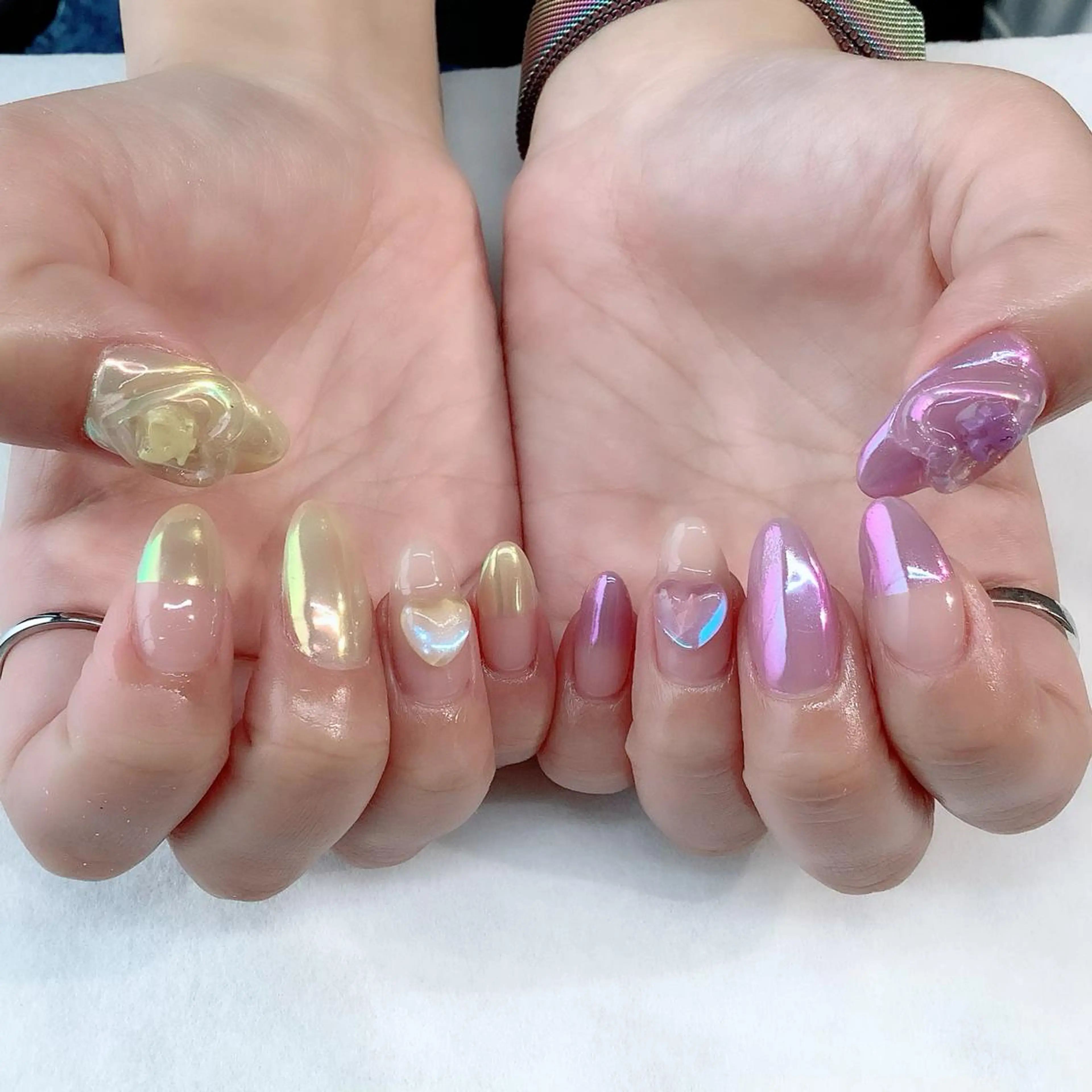 ネイル ハンドネイル 💎🐰 saki. m 🐰💎のネイルデザイン