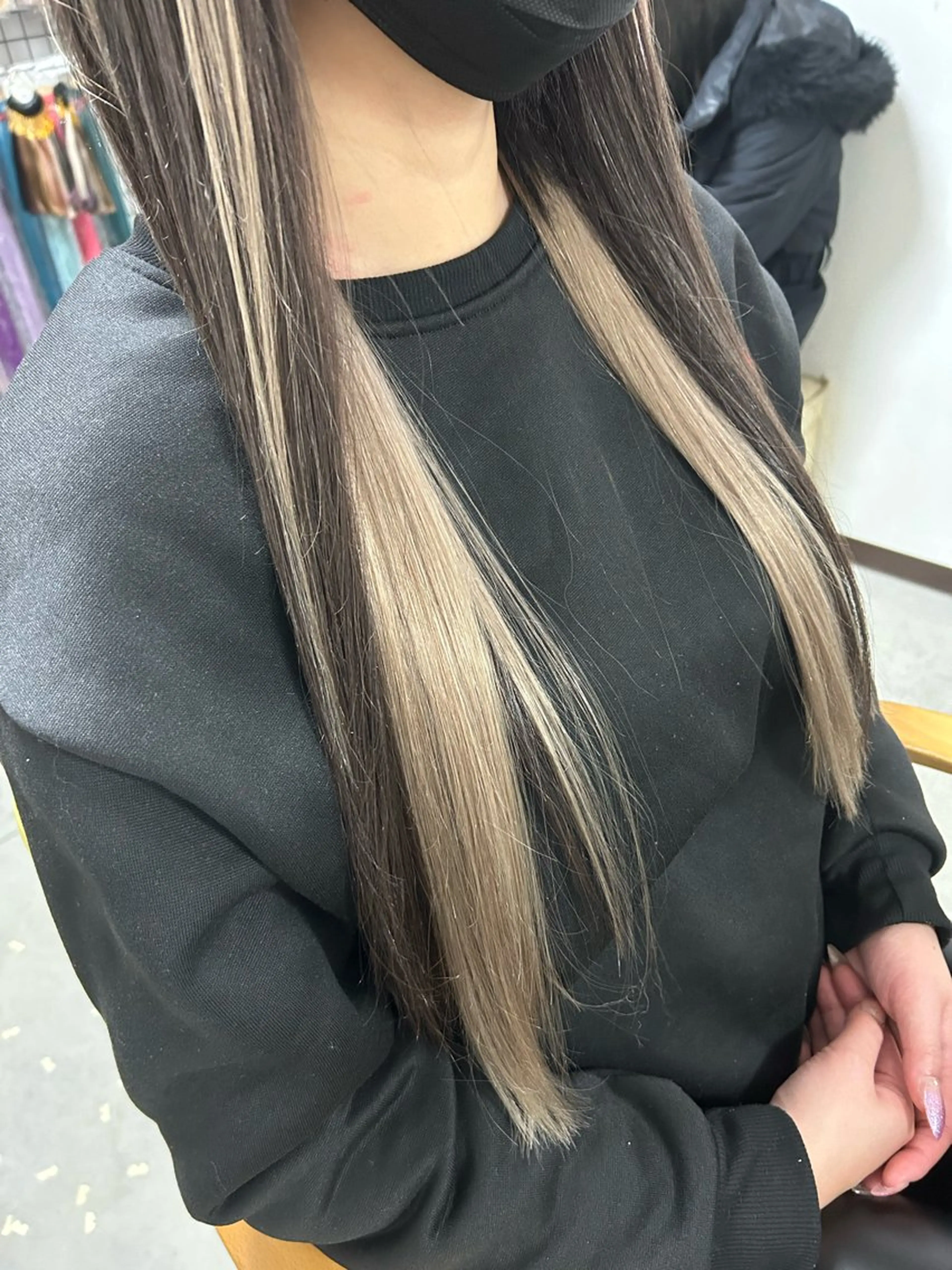 【🩷胸下あたりまで🩷】シールエクステ40本の写真