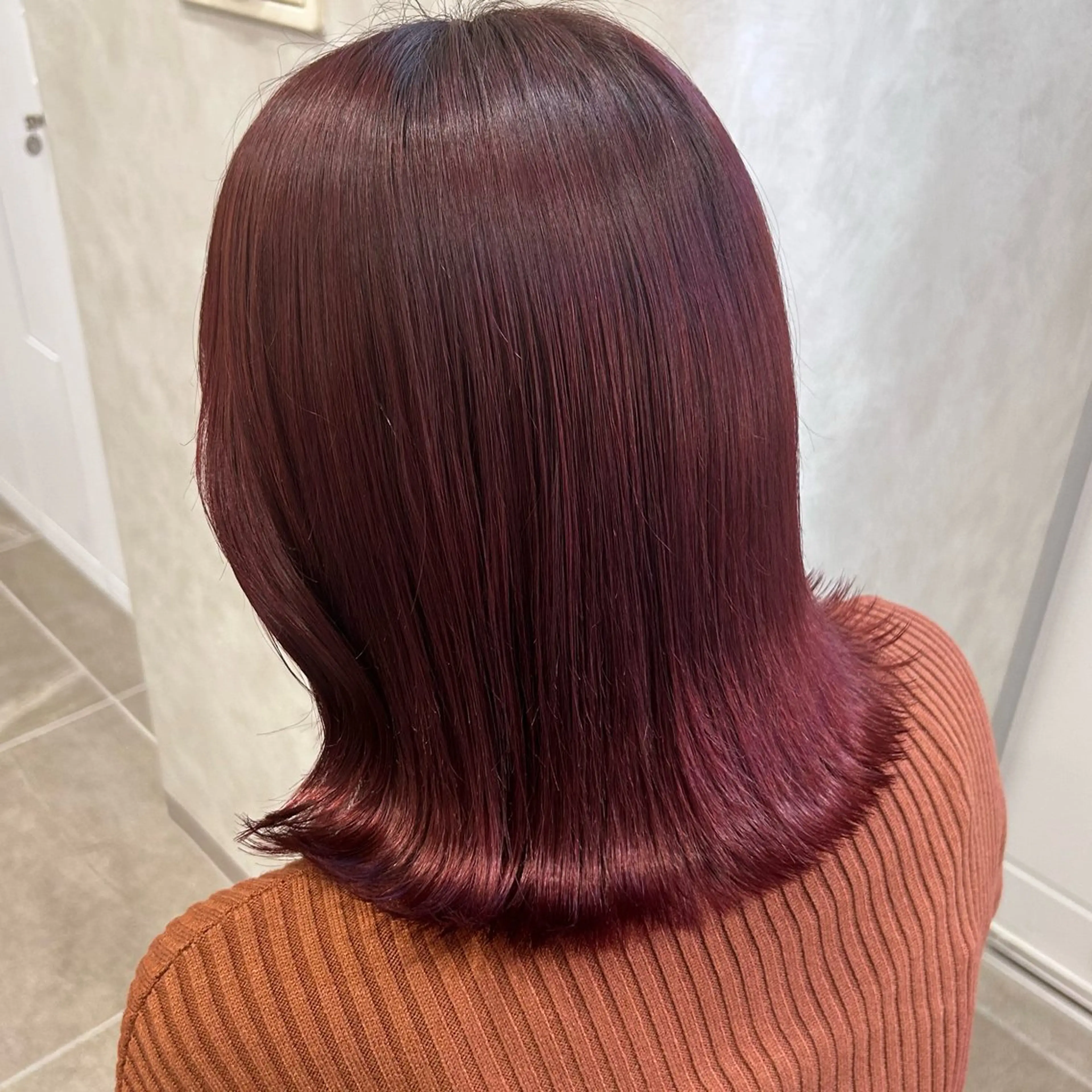 ミディアム カラー カット ヘアカラー トリートメント レイヤー/艶カラー/ Natsuho💞のヘアスタイル