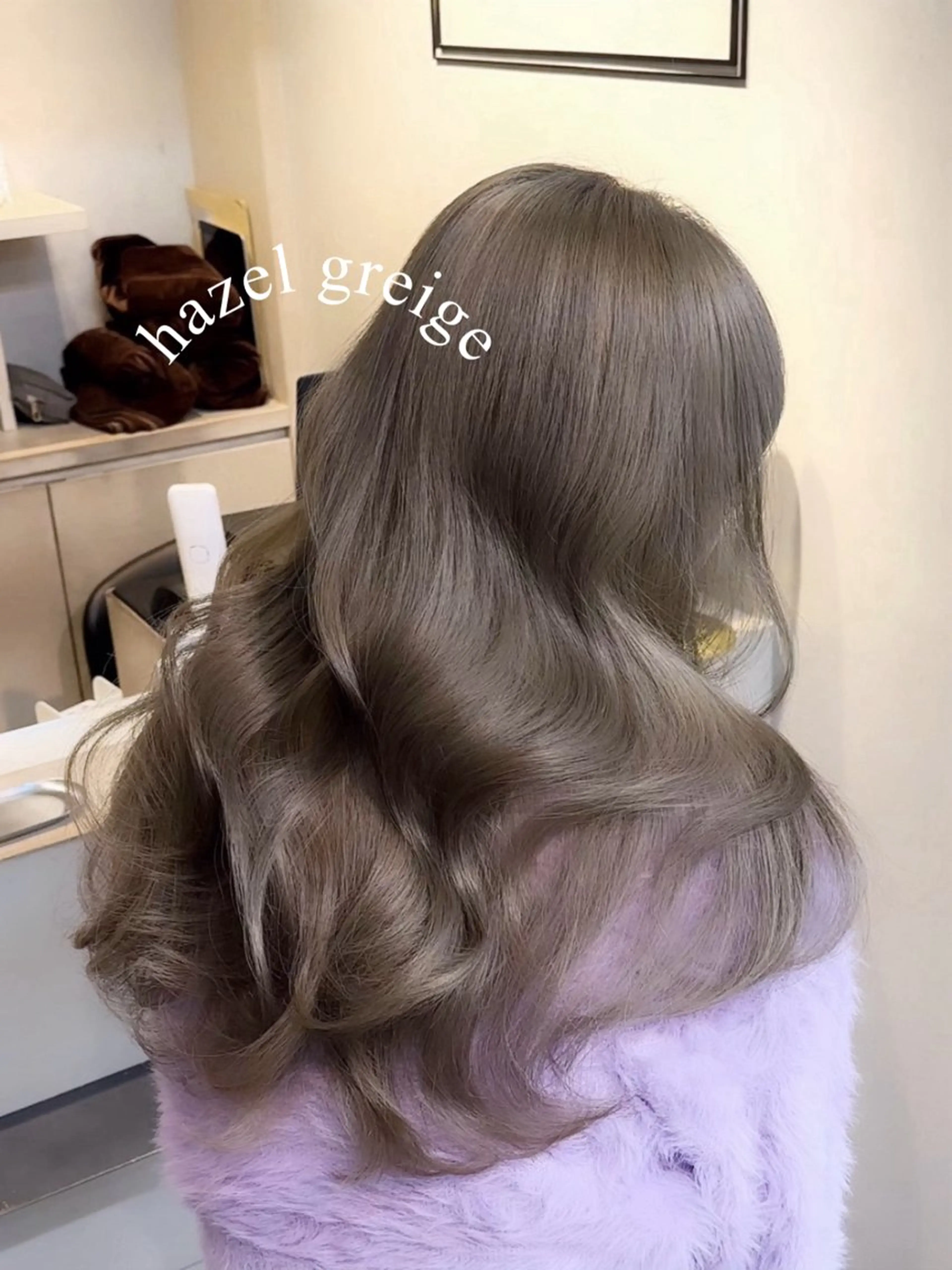 ロング カラー ブリーチなしヘーゼル 🤎透明感カラー 唯のヘアスタイル