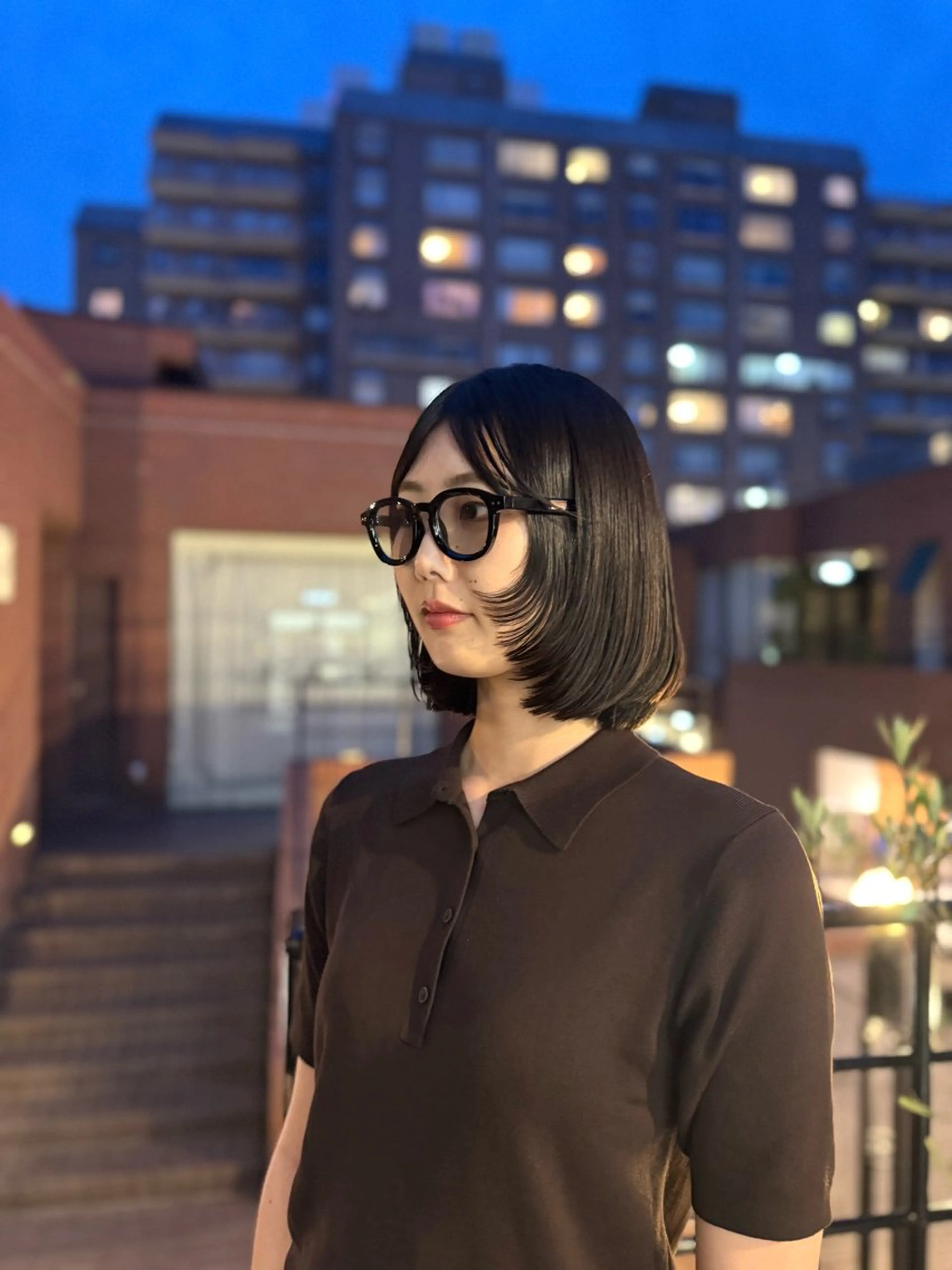 ミディアム 顔周りカット レイヤーカット 🤍AMI🤍青山 /カットモデル募集中のヘアスタイル