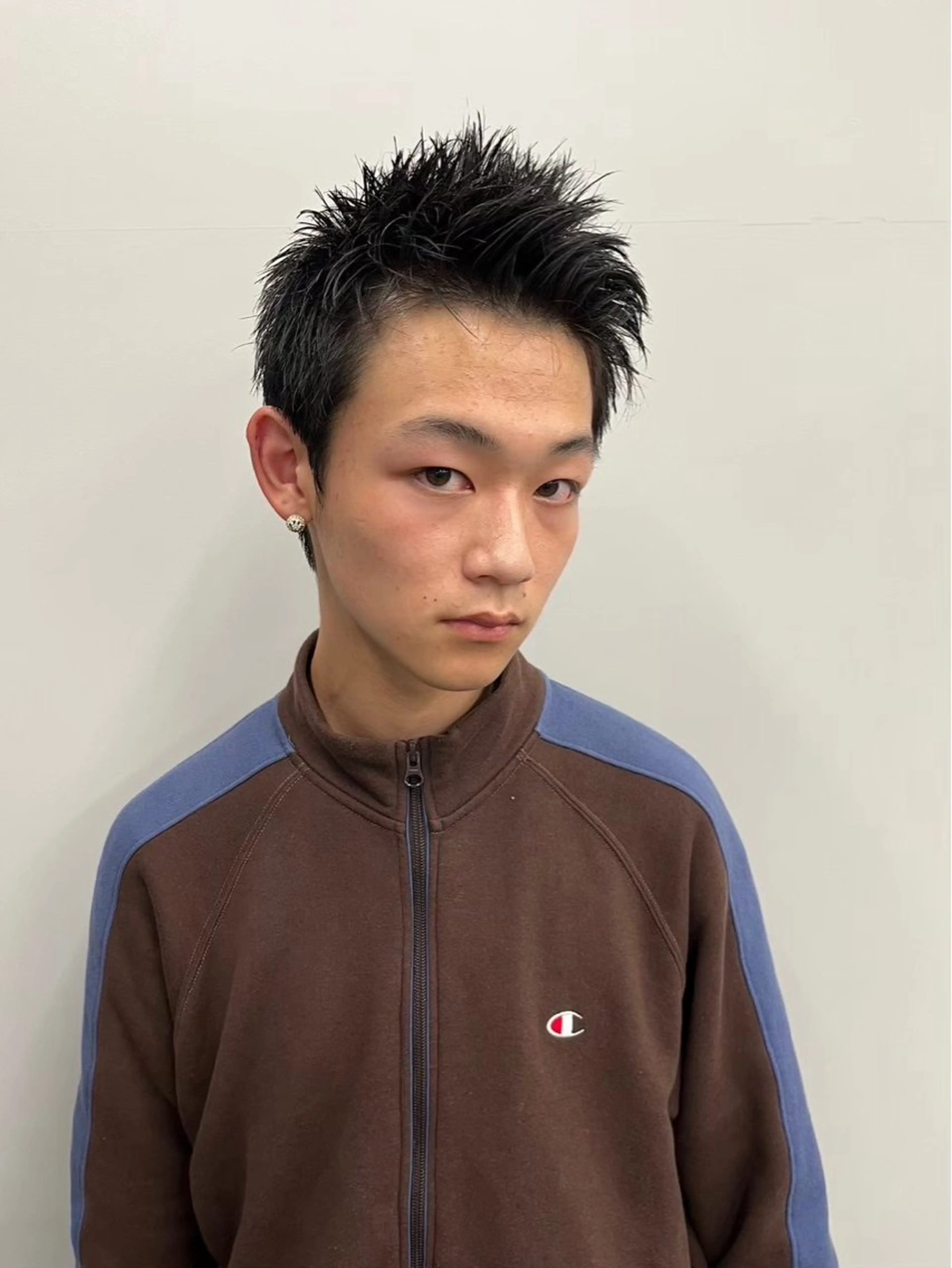 ショート パーマ メンズ アップバング 坂本響 メンズカット/パーマのヘアスタイル