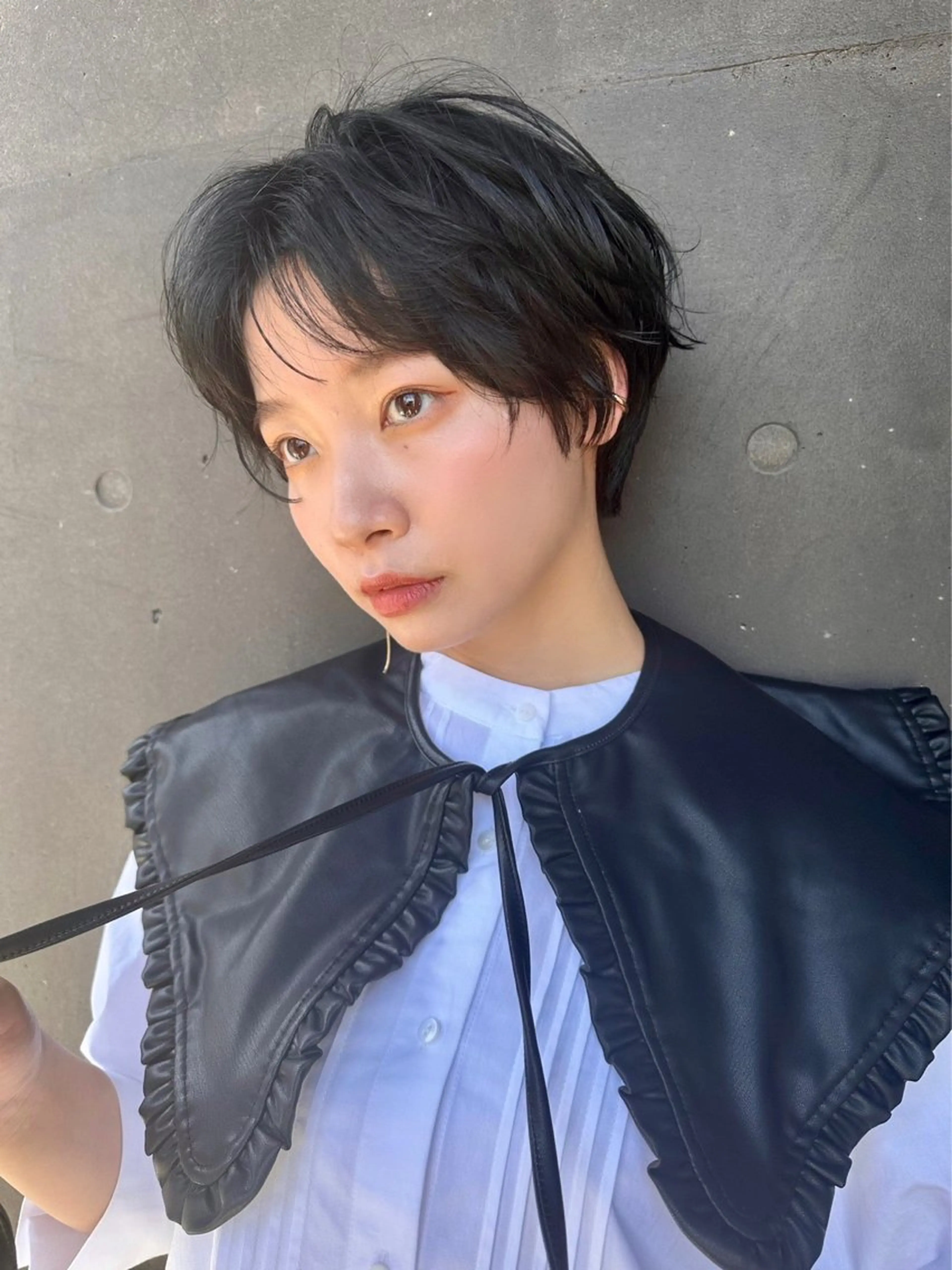 ショート カット ヘアカラー 鳥羽 正治のヘアスタイル