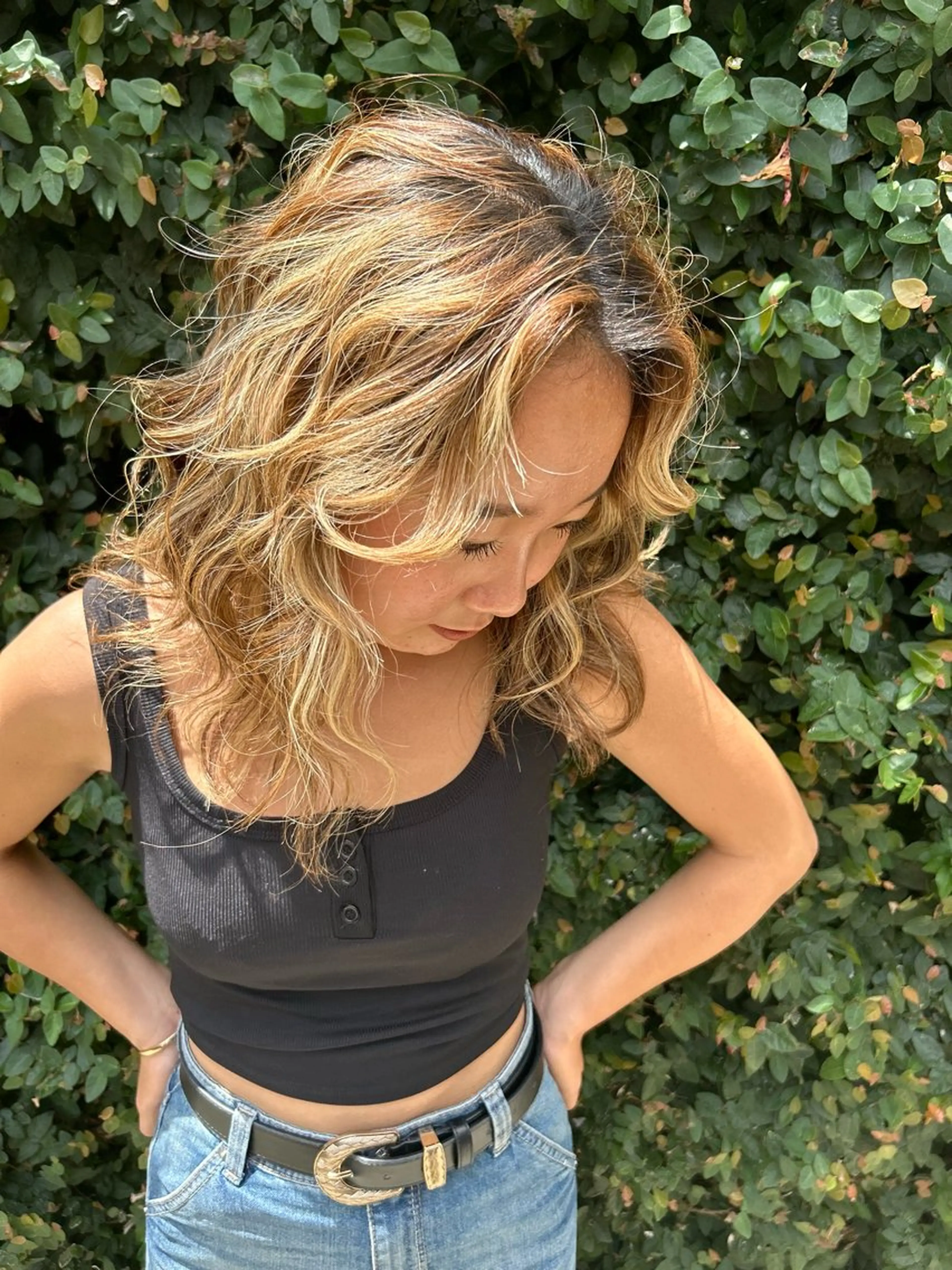 ミディアム ヘアアレンジ ayano/パーマ/ 暖色カラーのヘアスタイル