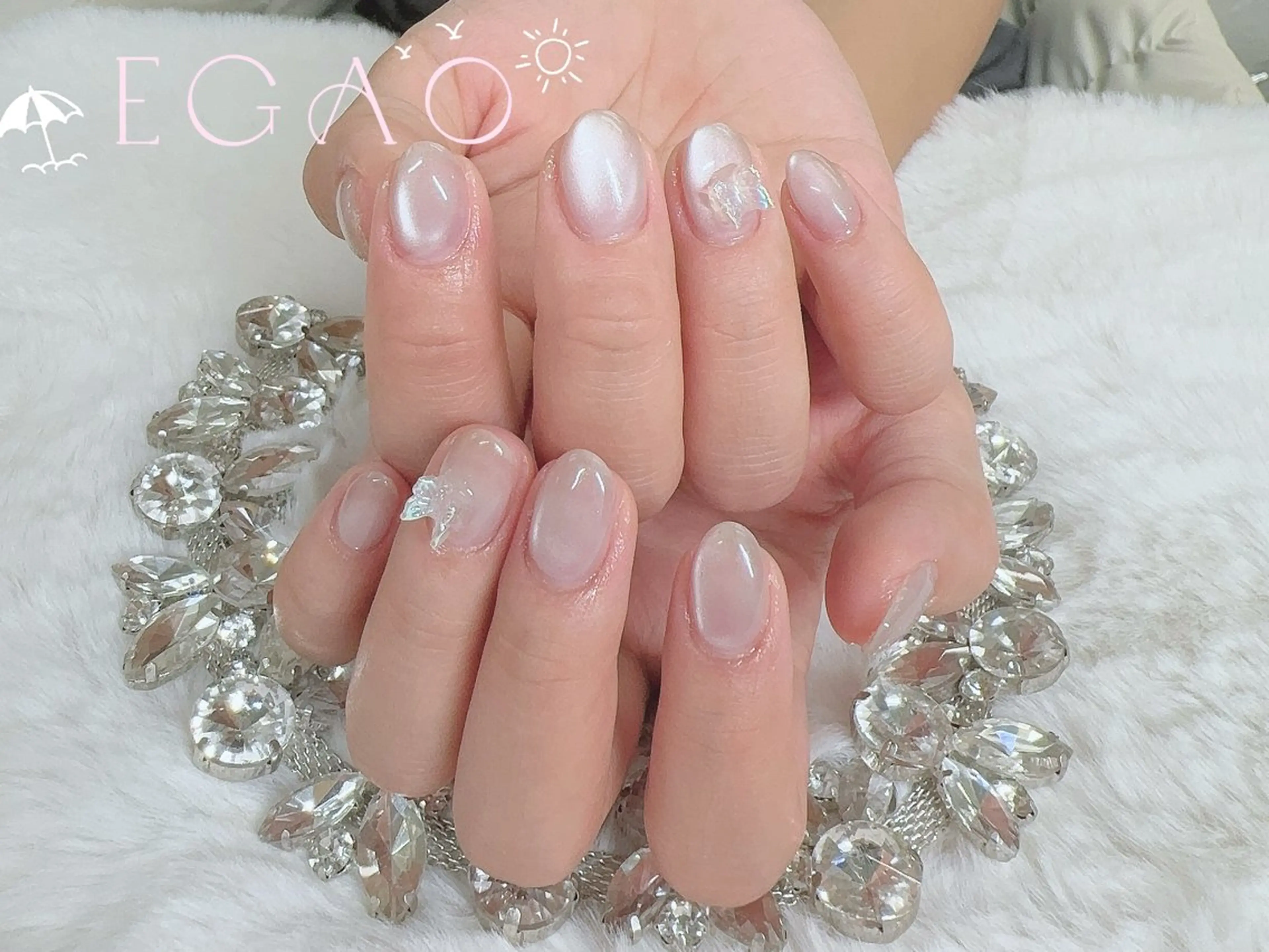 ネイル アートネイル フットネイル フレンチネイル ジェルネイル グラデーション ハンドネイル Egao Nail Salonのネイルデザイン