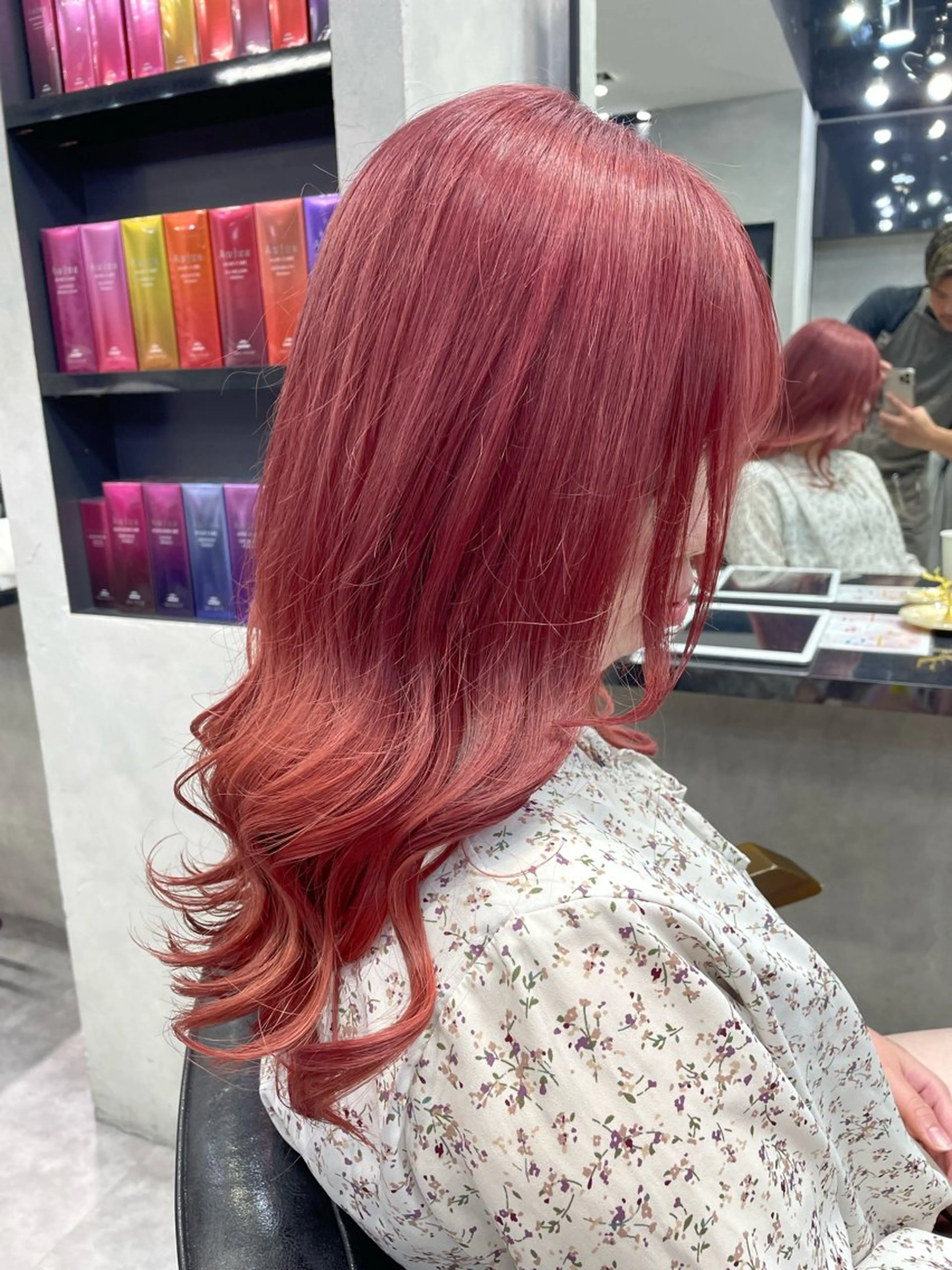 ロング エクステ ヘアカラー トリートメント 👑最高級エクステ 👑新宿/タイセイのヘアスタイル