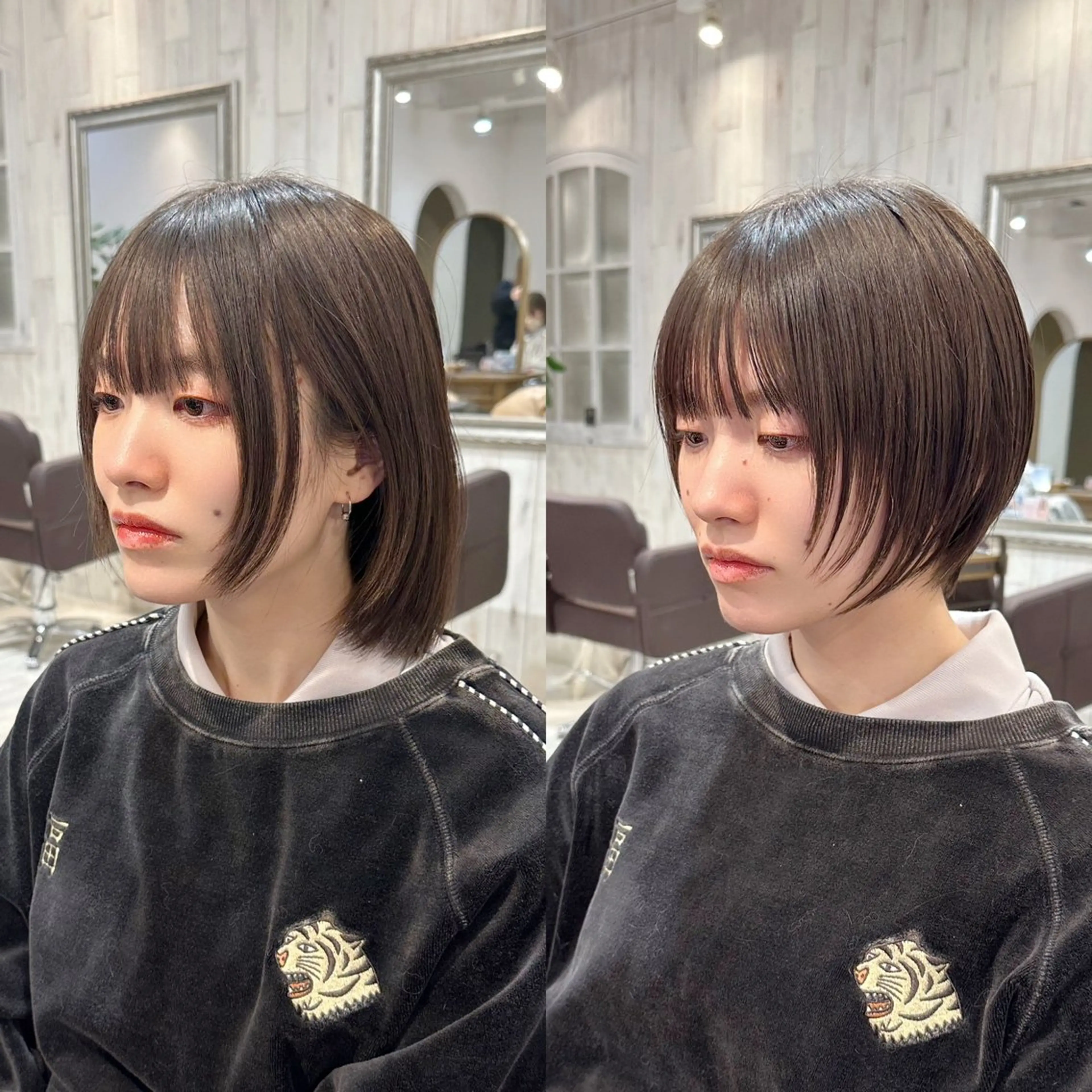 ショート カット トリートメント 縮毛矯正/ショート/ レイヤー/畑中正敏のヘアスタイル