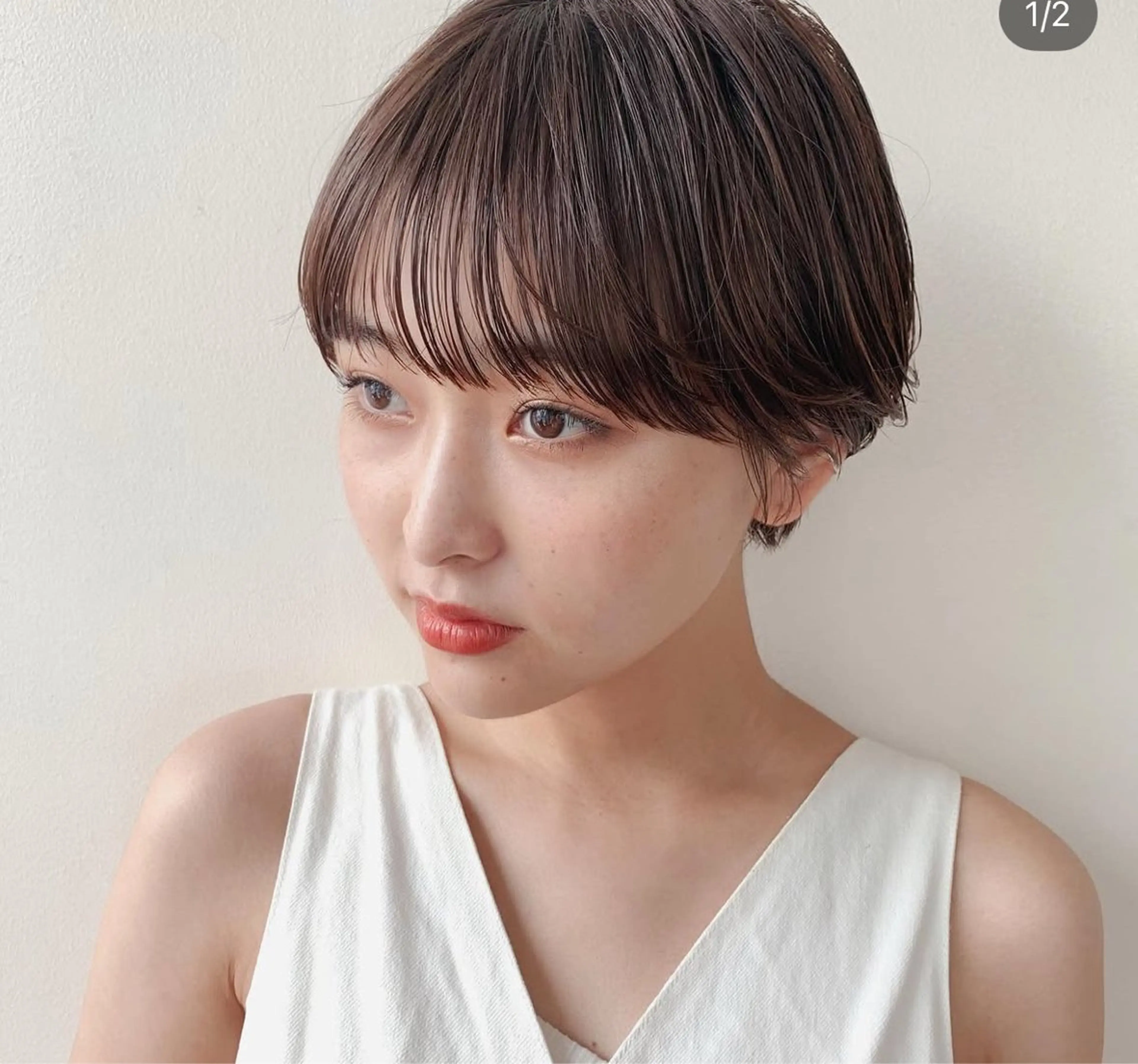 ショート ショートヘア 似合わせカット‪// 鶴我万唯華のヘアスタイル