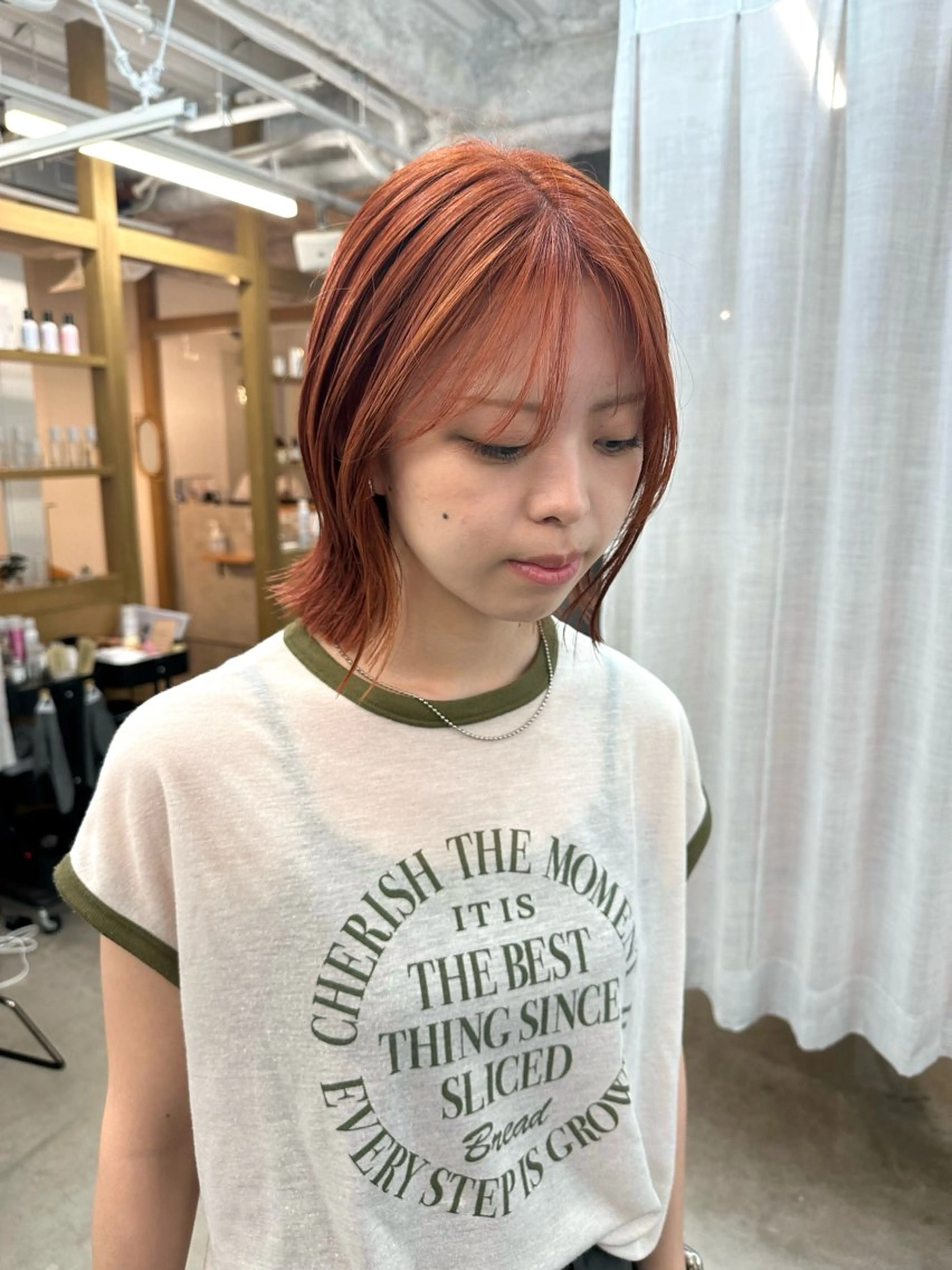 ミディアム カラー カット ヘアカラー トリートメント lelu所属・lelu / 佐々木のヘアスタイル