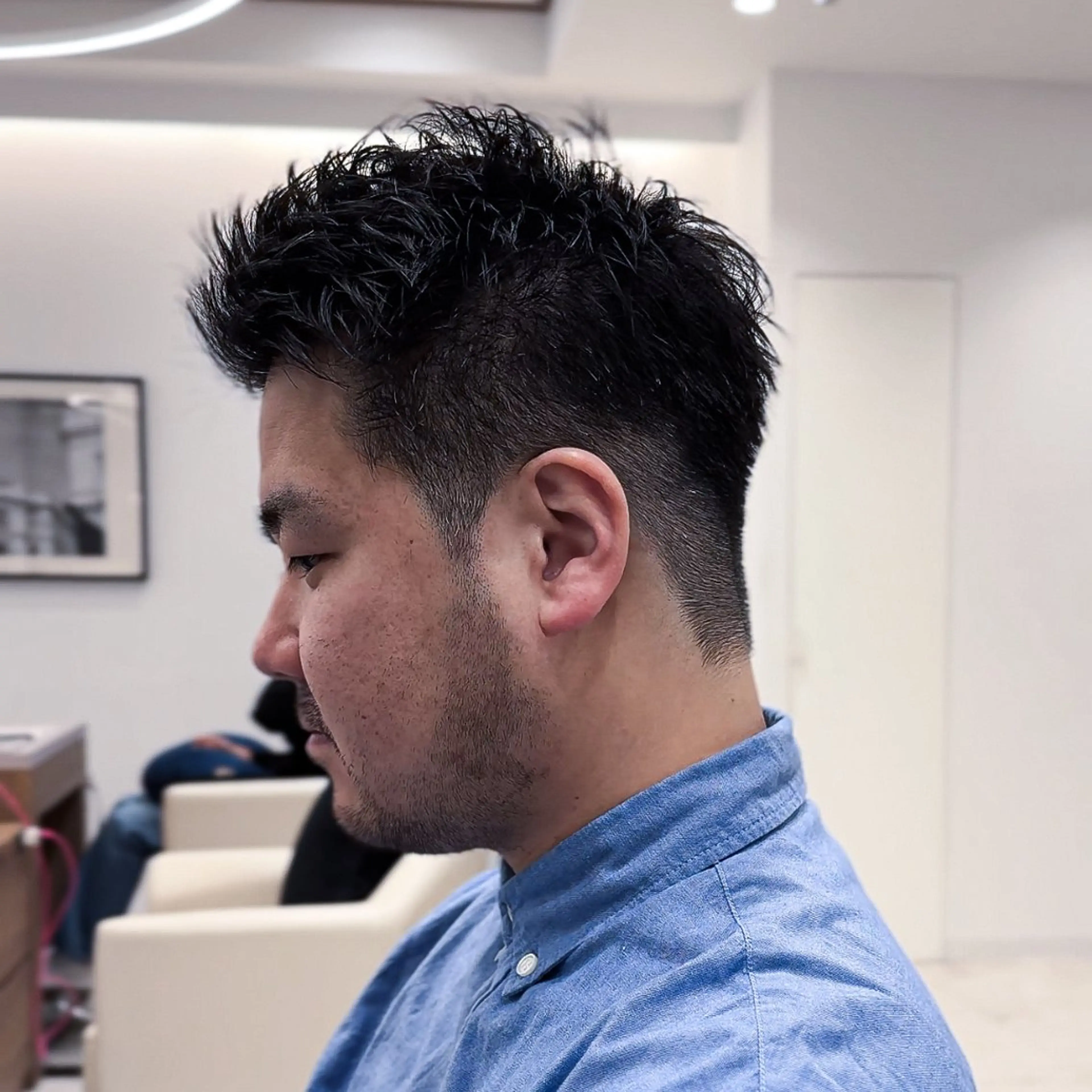 ショート パーマ メンズ SALOWIN名古屋Suite店所属・名古屋のメンズ特化 美容師/わたるのヘアスタイル