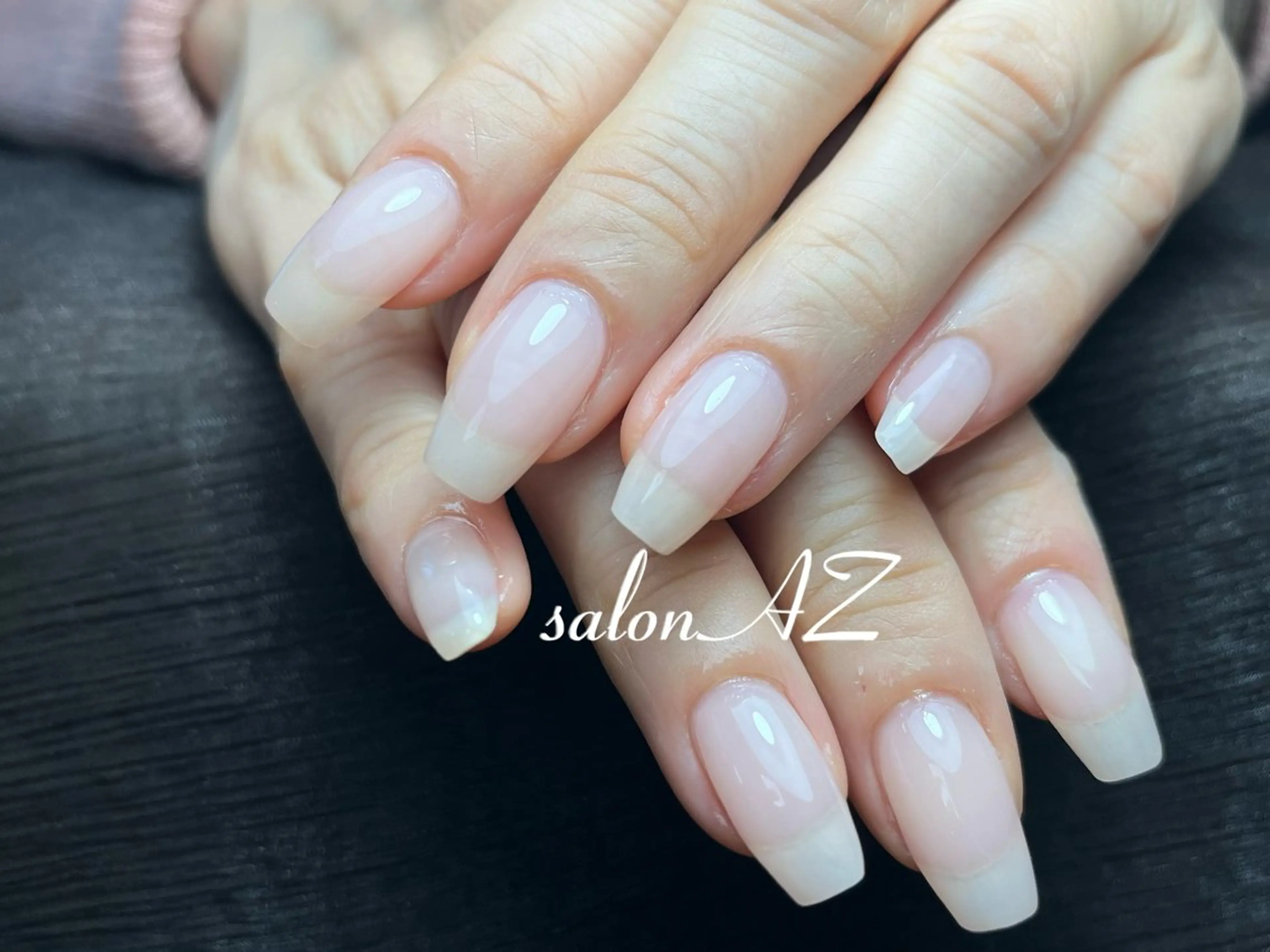 ネイル 長さ出し フットネイル フレンチネイル マグネットネイル ニュアンスネイル salon AZのネイルデザイン