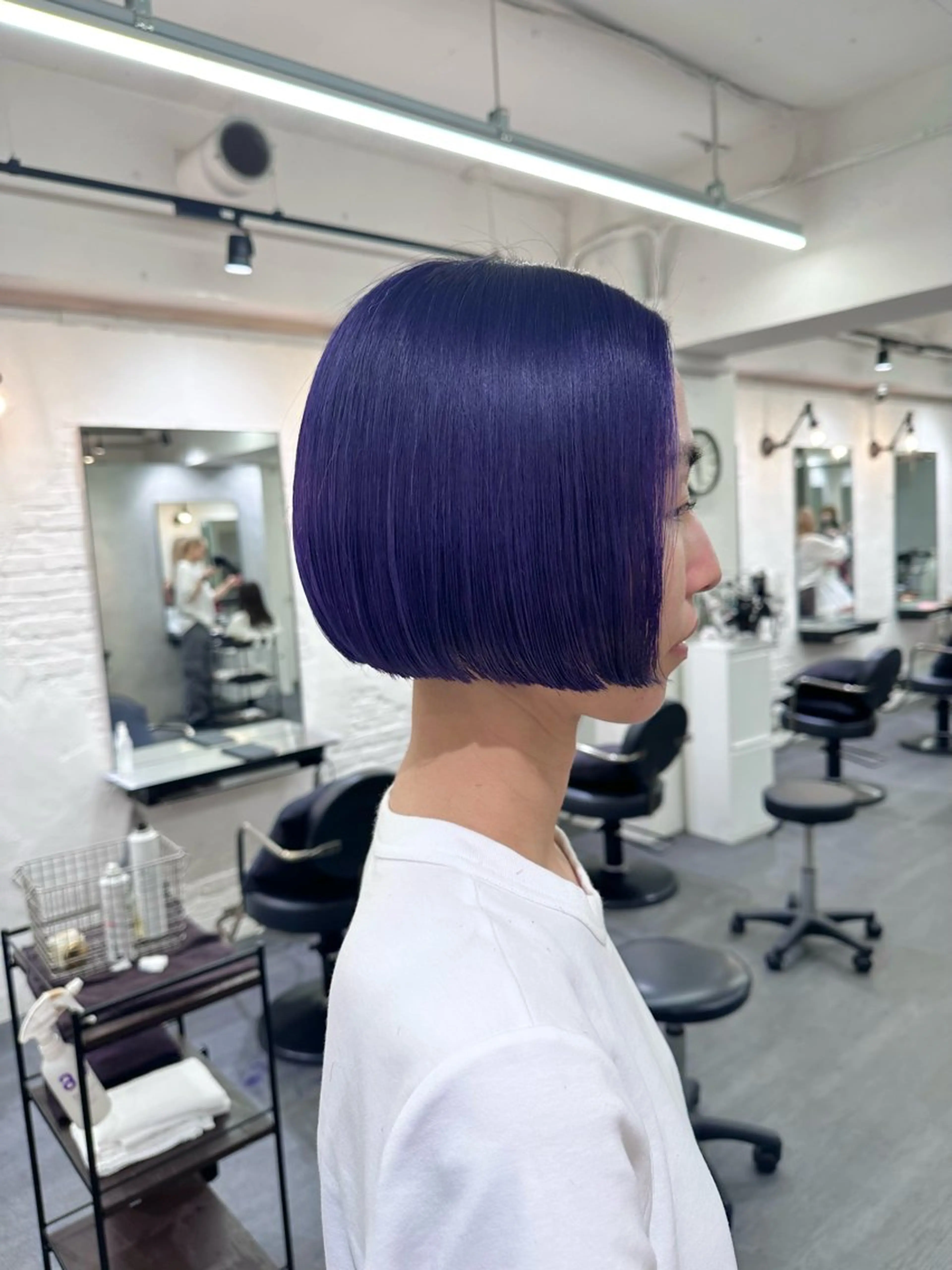 ショート カラー カット ヘアカラー トリートメント 梅田ハイトーン チダ ヒナノのヘアスタイル