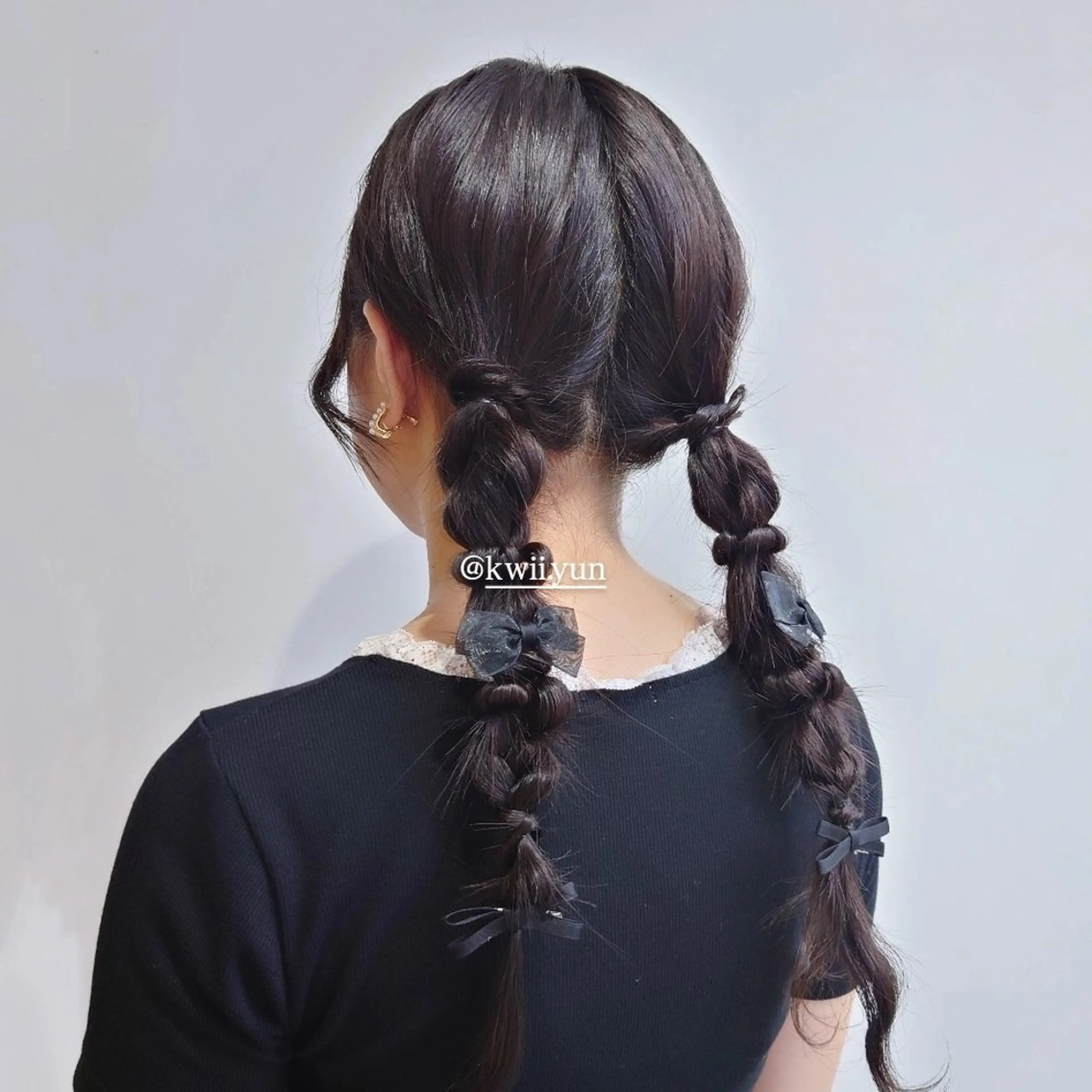 ヘアアレンジ カラー ロング 成人式 ツインテール 入学式 玉ねぎヘアー 浴衣 ヘアセット かわい ゆうな 髪質改善/縮毛矯正のヘアスタイル