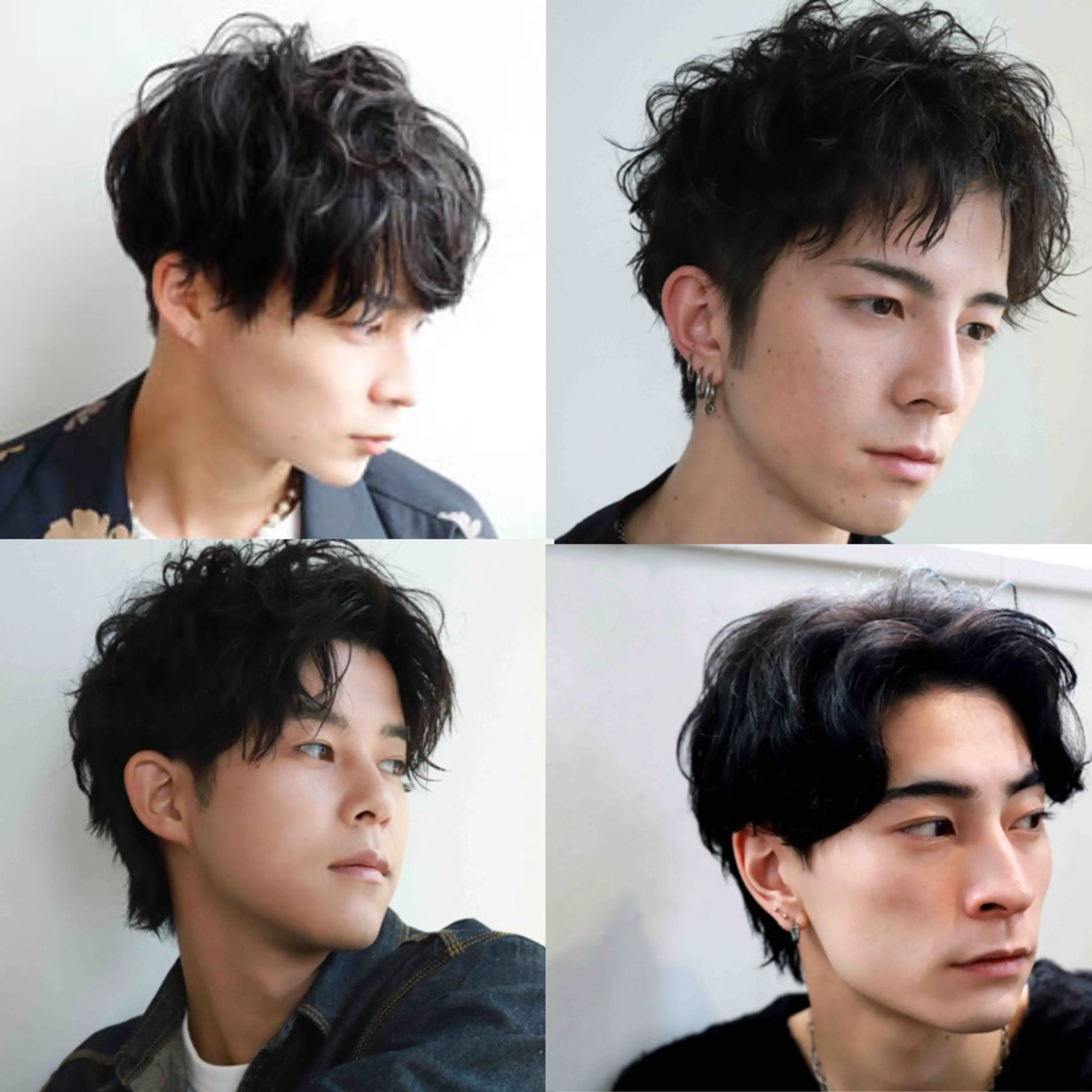 ミディアム パーマ メンズ 束感×モテ髪メンズ 特化スタイリスト和馬のヘアスタイル