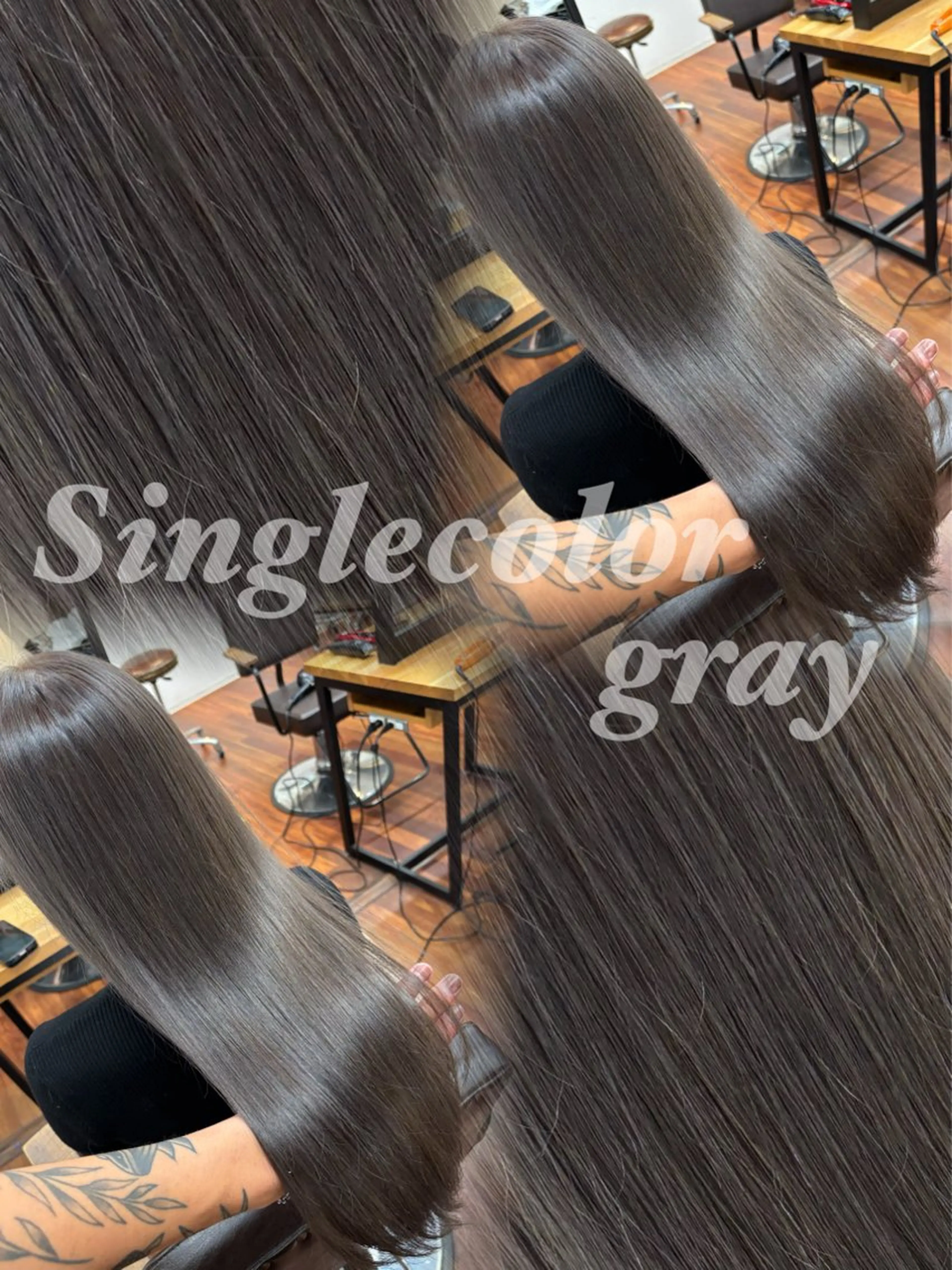 ミディアム カラー ヘアアレンジ ブリーチ 透明感カラー ブリーチなしカラー カット ヘアカラー トリートメント グランルッソ所属・岡山× バレイヤージュカラーのヘアスタイル