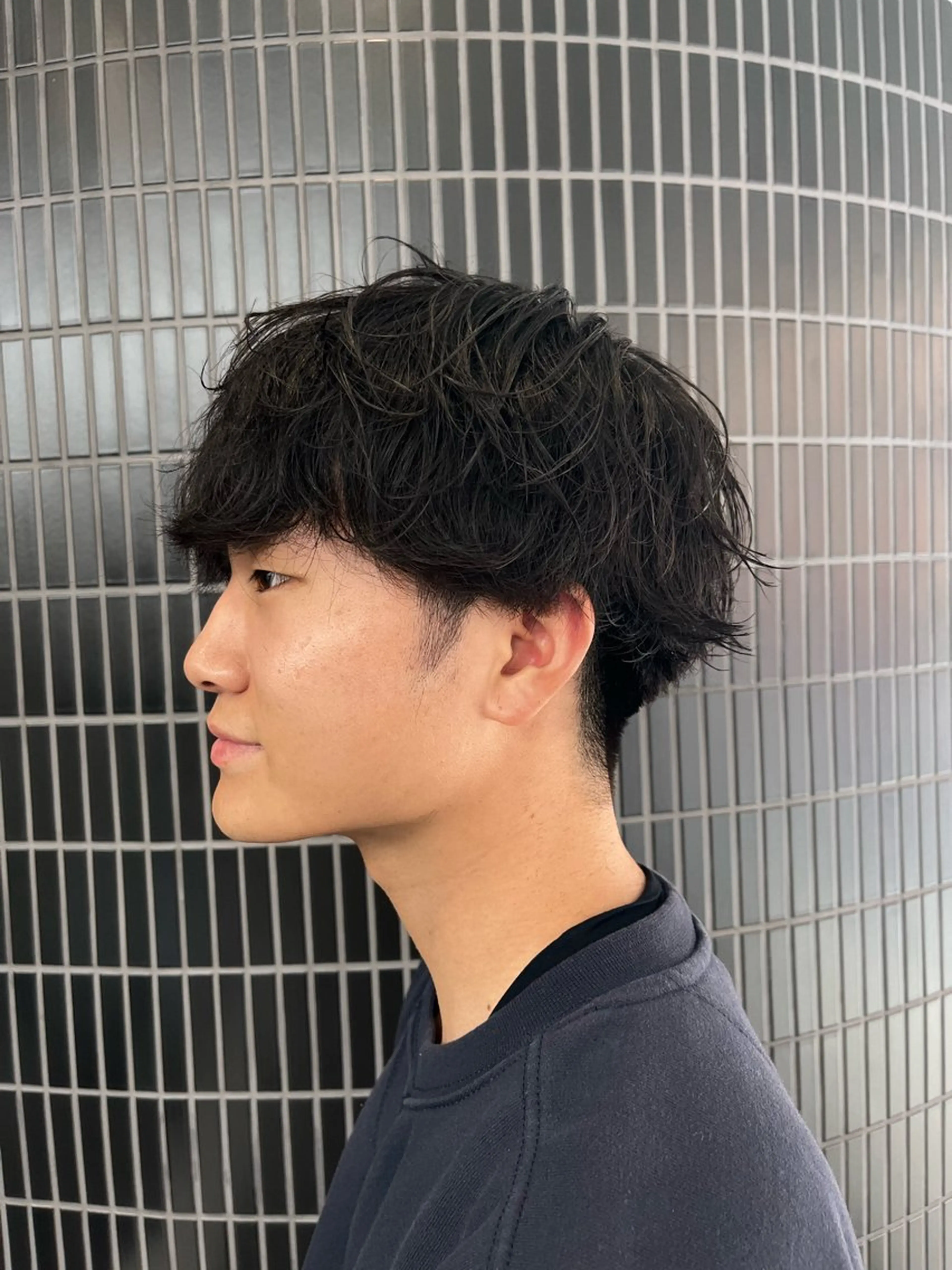 ショート パーマ メンズ メンズパーマ 波巻きパーマ 🔥メンズ専門 /福島慶也🔥のヘアスタイル