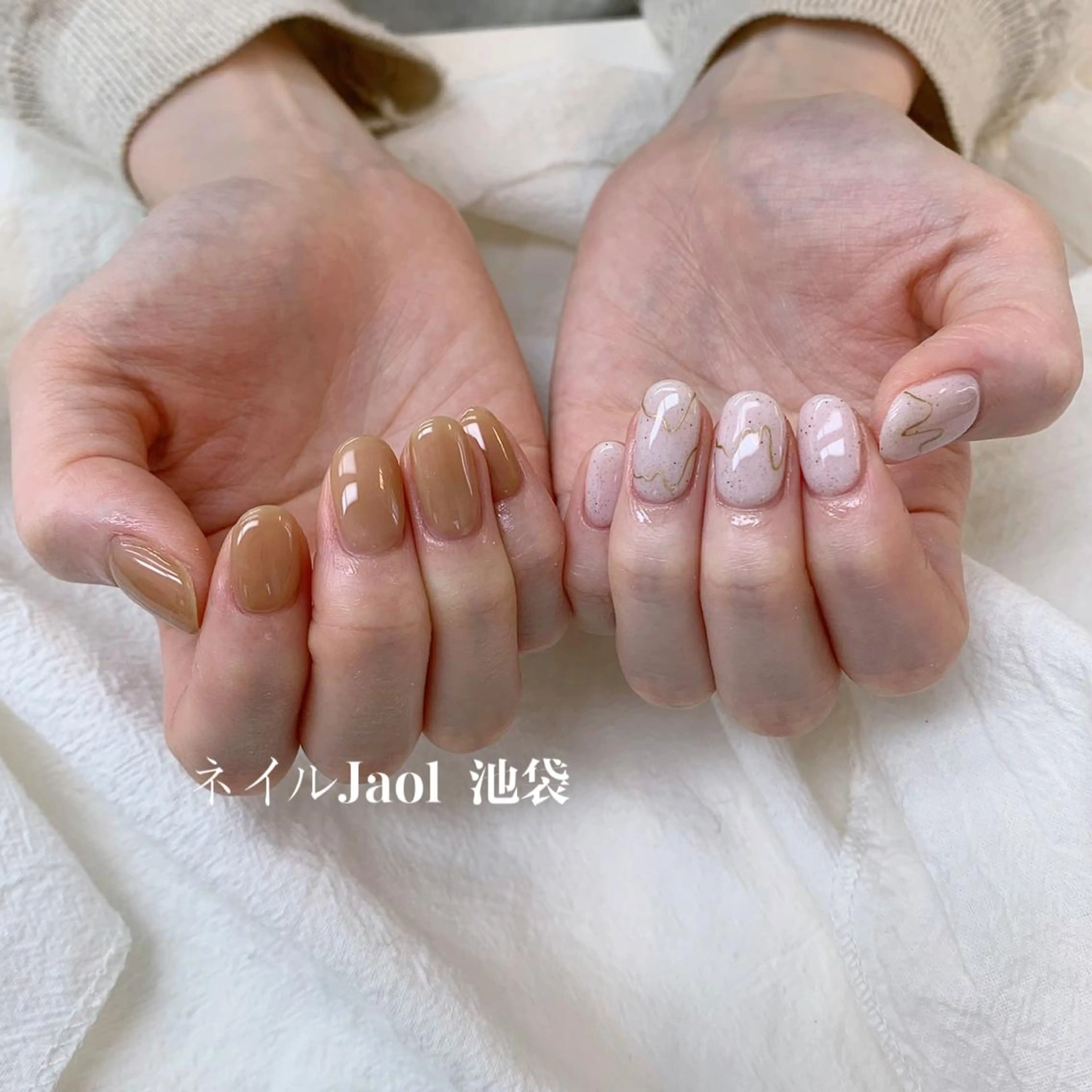 ミディアム ハンドネイル nail jaol池袋店所属・ネイルJaol 池袋のネイルデザイン