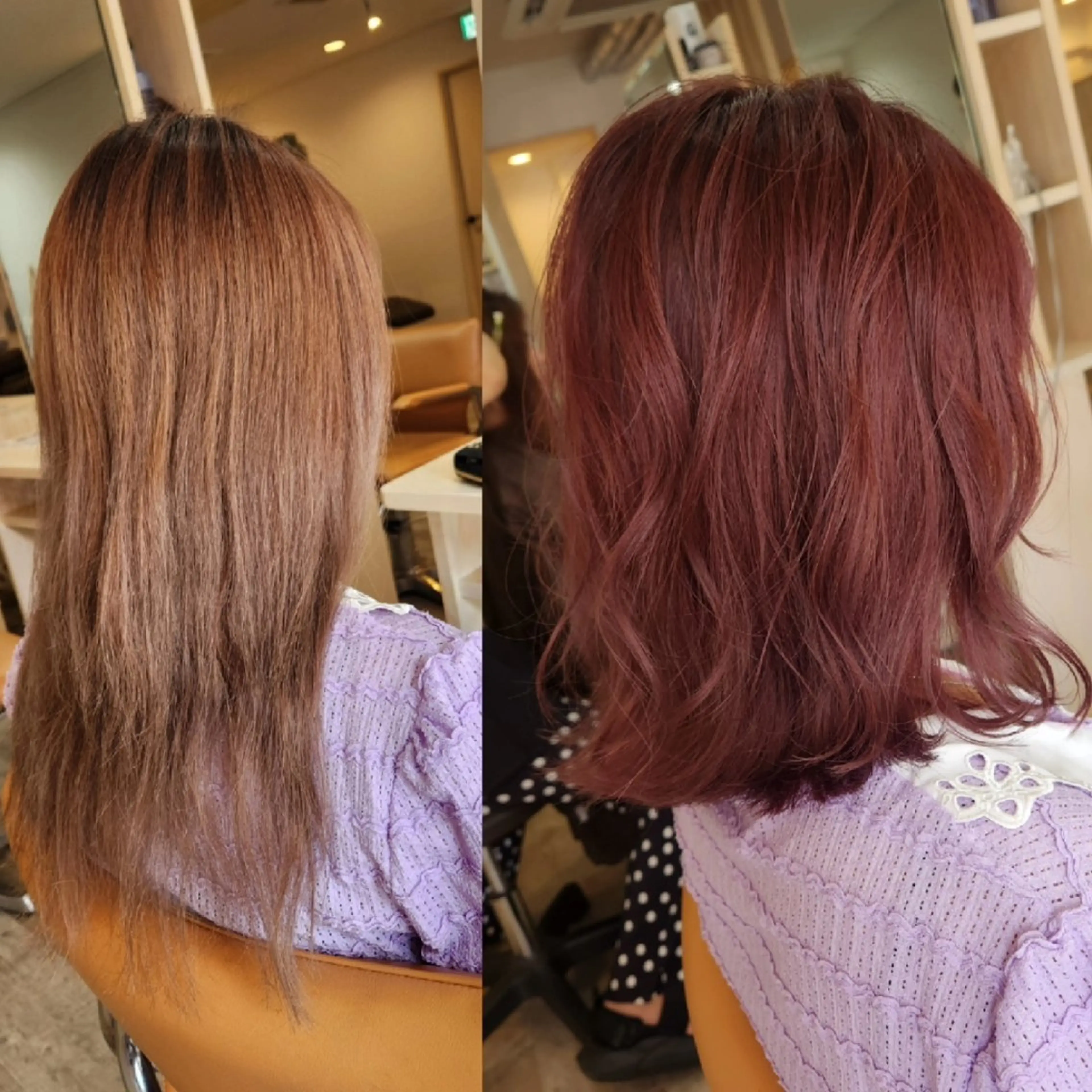 セミロング 龍 悠紀のヘアスタイル