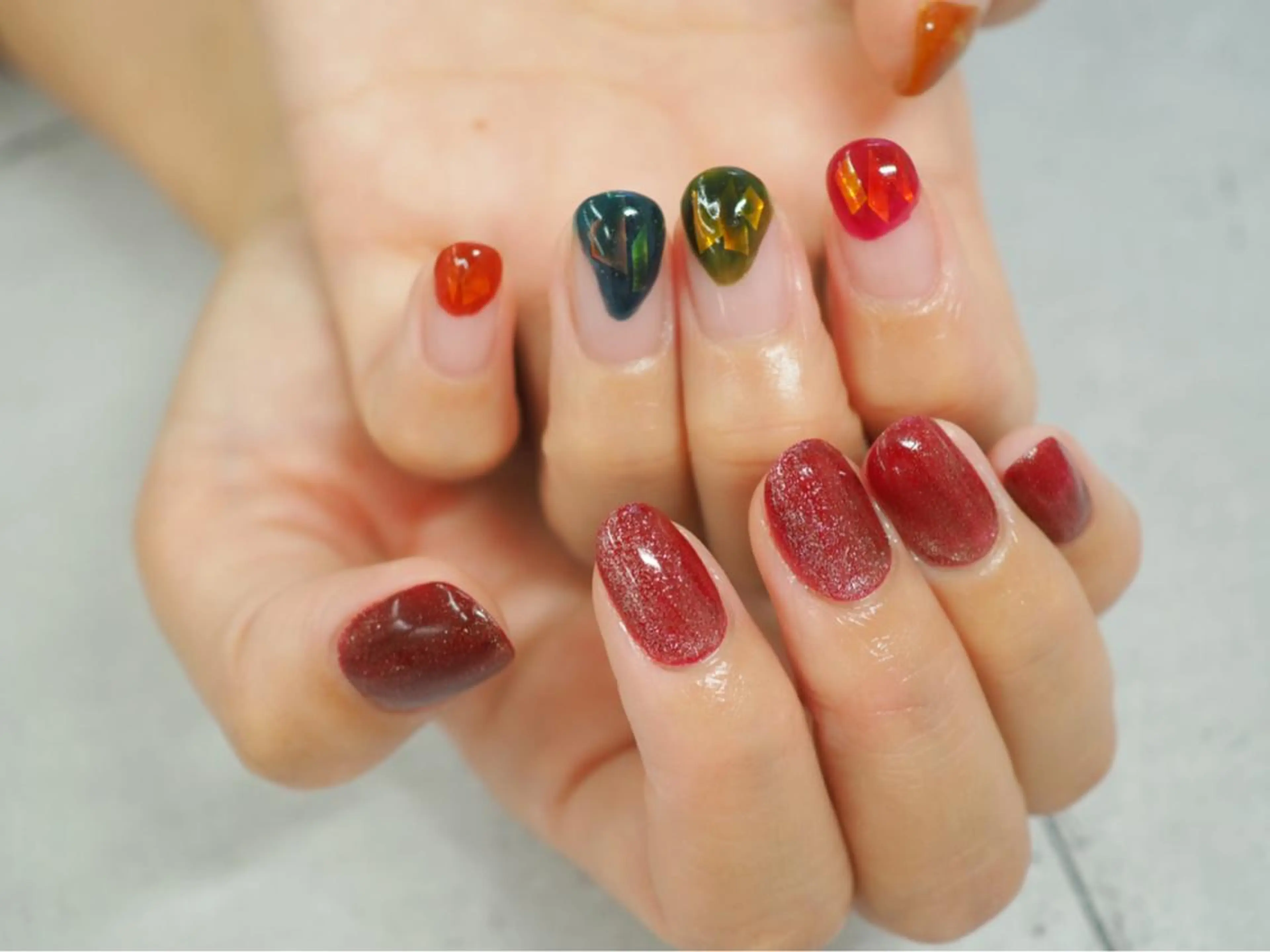 ネイル アートネイル マグネットネイル Glück ...所属・Glück... chikakoのネイルデザイン