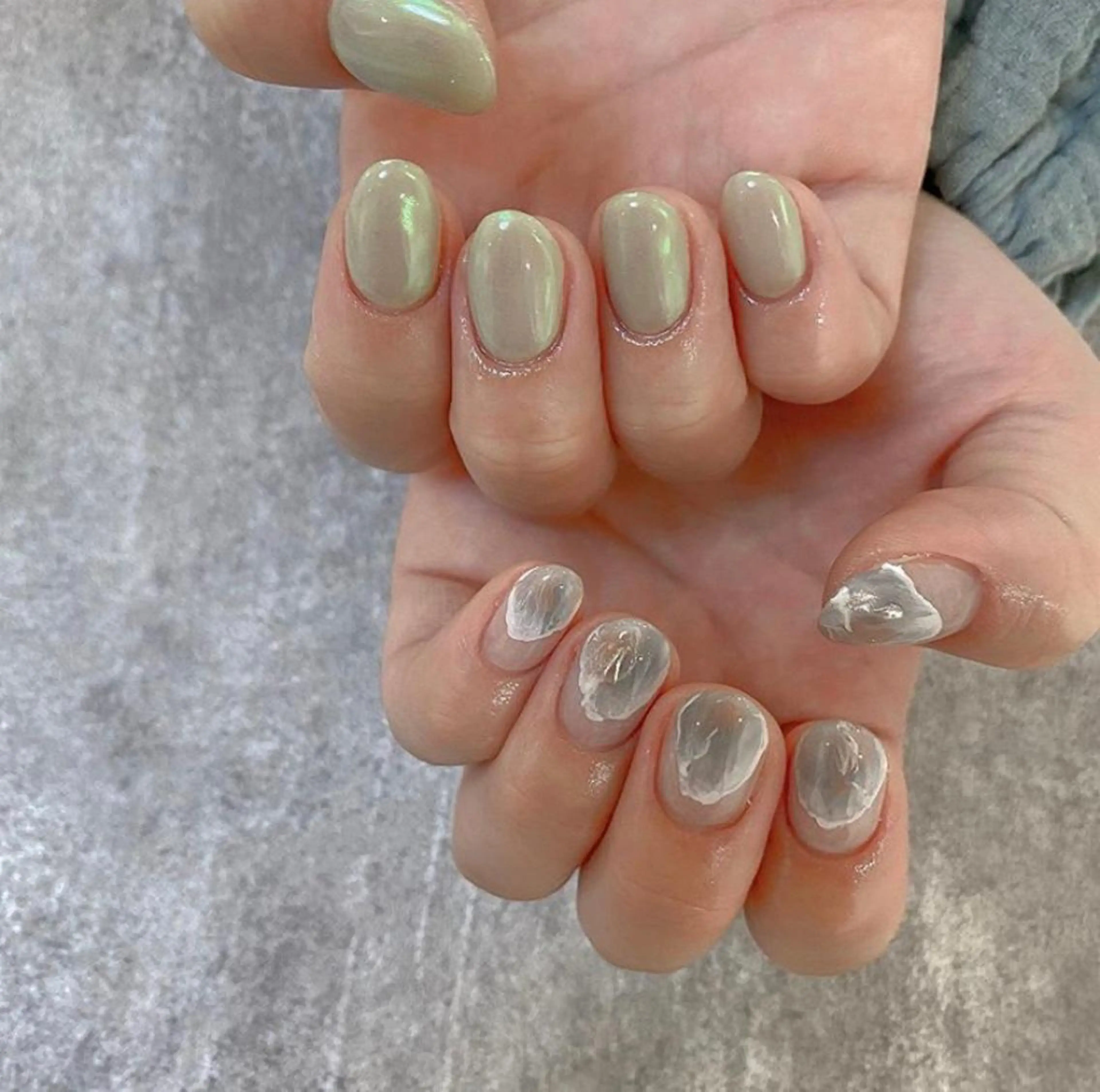 カラー ネイル ミラーネイル musee art所属・Musee art 亀戸店のネイルデザイン