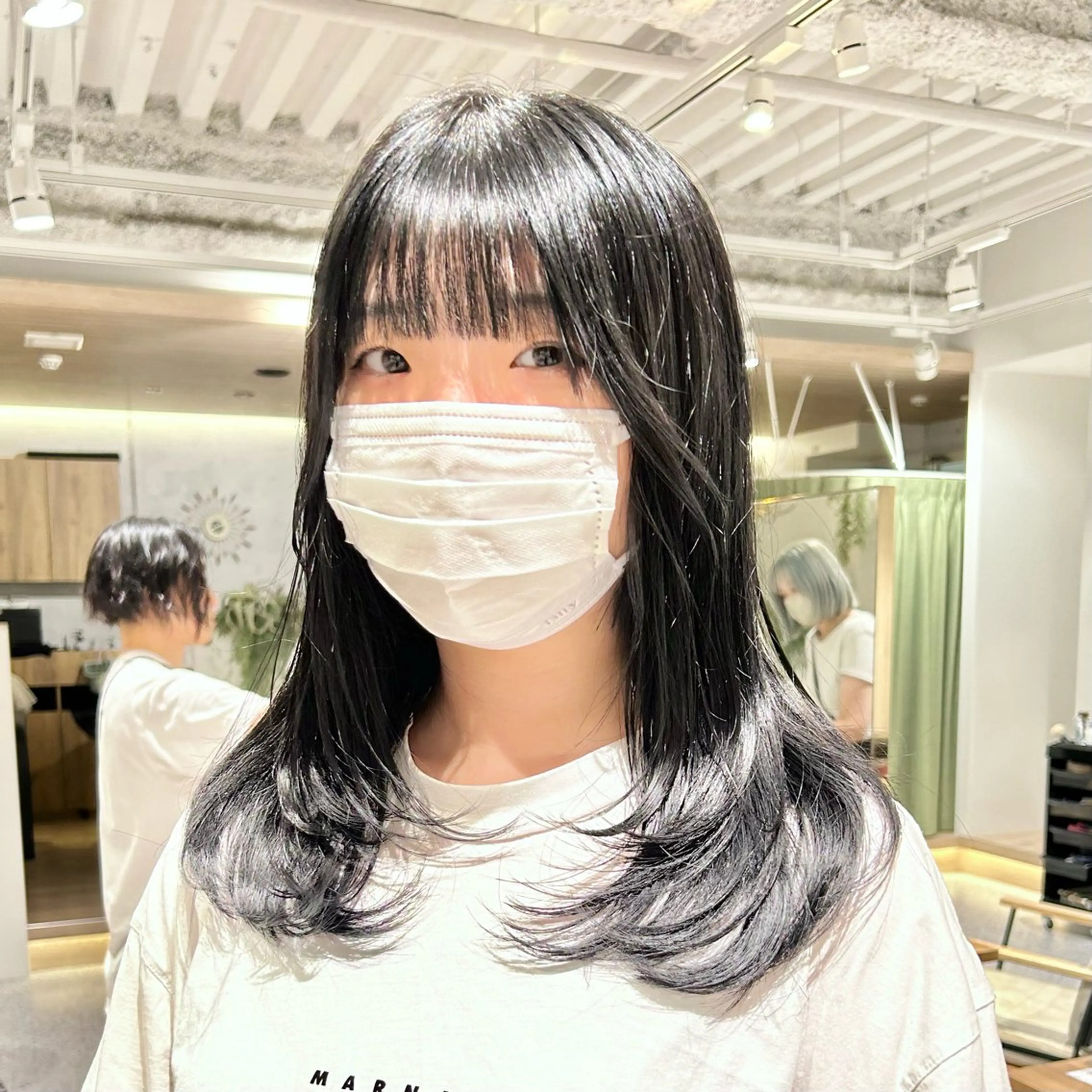 セミロング カラー ヘアアレンジ 韓国風ヘア レイヤーカット 韓国マツエク/まつパ 🎀misaki🎀のマツエク・マツパデザイン