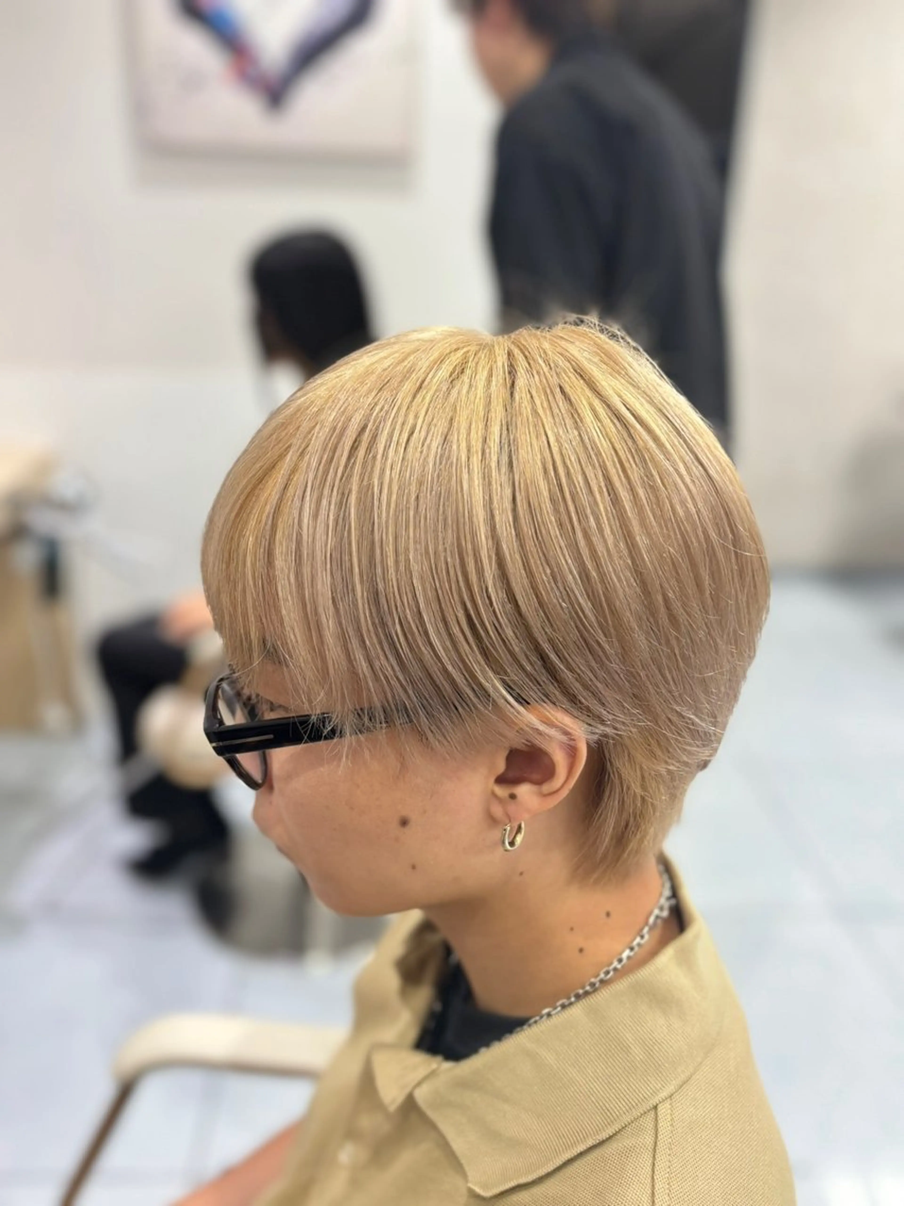 ショート カラー メンズ ヘアカラー メンズ特化韓国風 パーマスタイル/りんのヘアスタイル