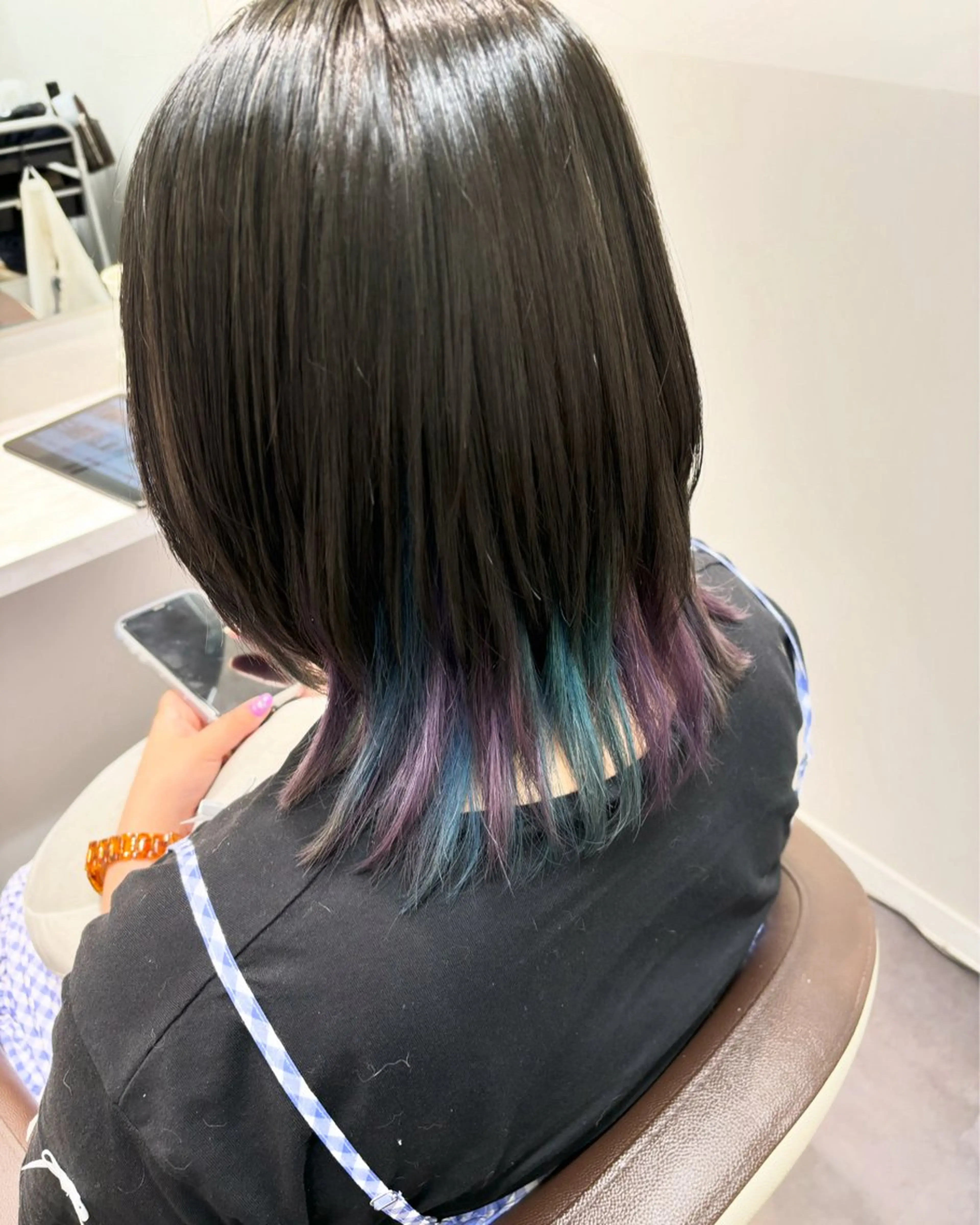 ミディアム カラー ブリーチ ケアブリーチ ハイライトカラー イルミナカラー インナーカラー カット ヘアカラー AdeLaide Hair所属・Mina Akiyamaのヘアスタイル