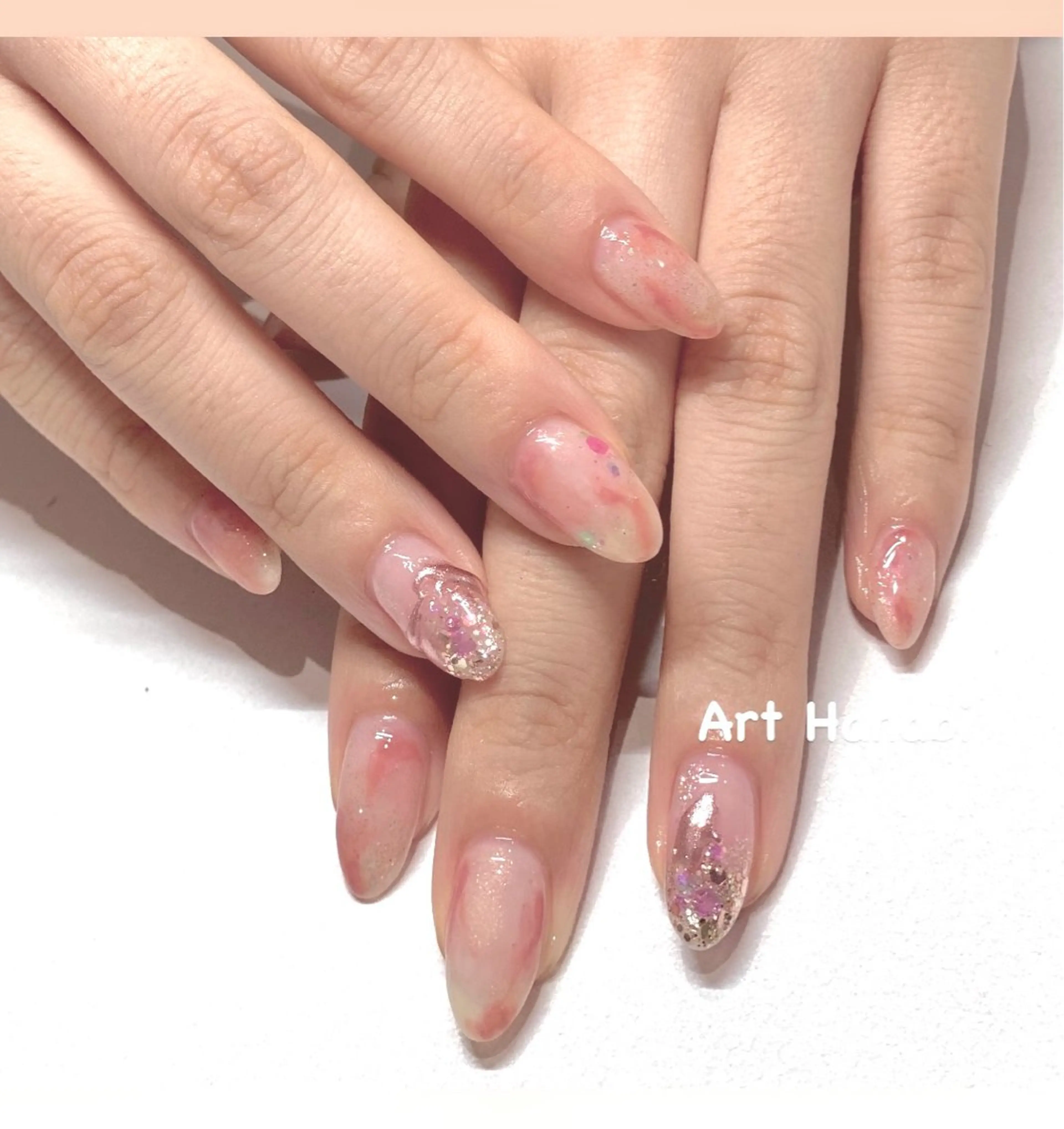 ネイル アートネイル ニュアンスネイル Art Hanabi所属・Art Hanabi ミリのネイルデザイン