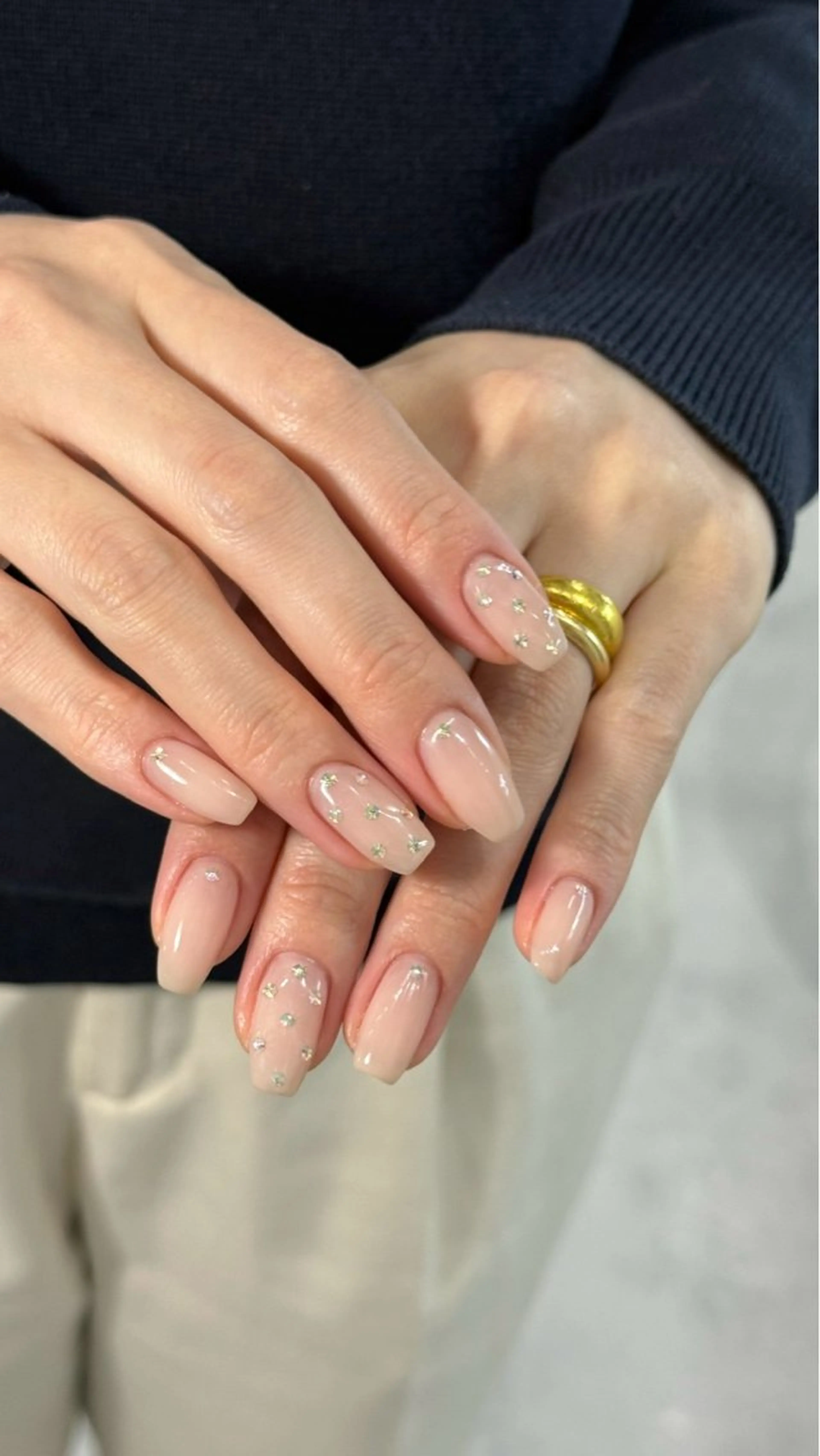 ネイル キラキラネイル シンプルネイル ハンドネイル HARUKA ネイリスト福岡/薬院のネイルデザイン