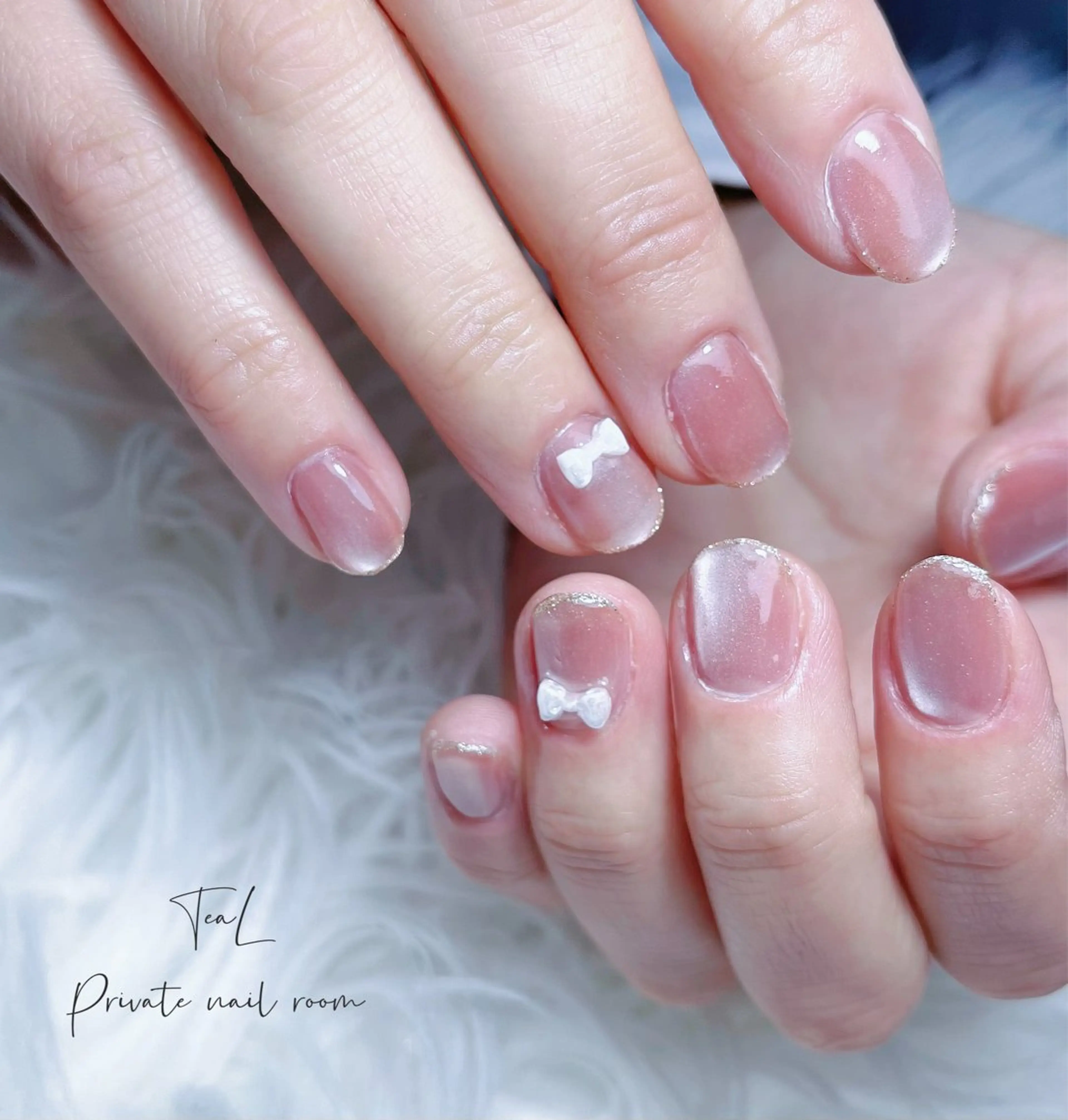 ネイル マグネットネイル シンプルネイル ハンドネイル TeaL nailのネイルデザイン