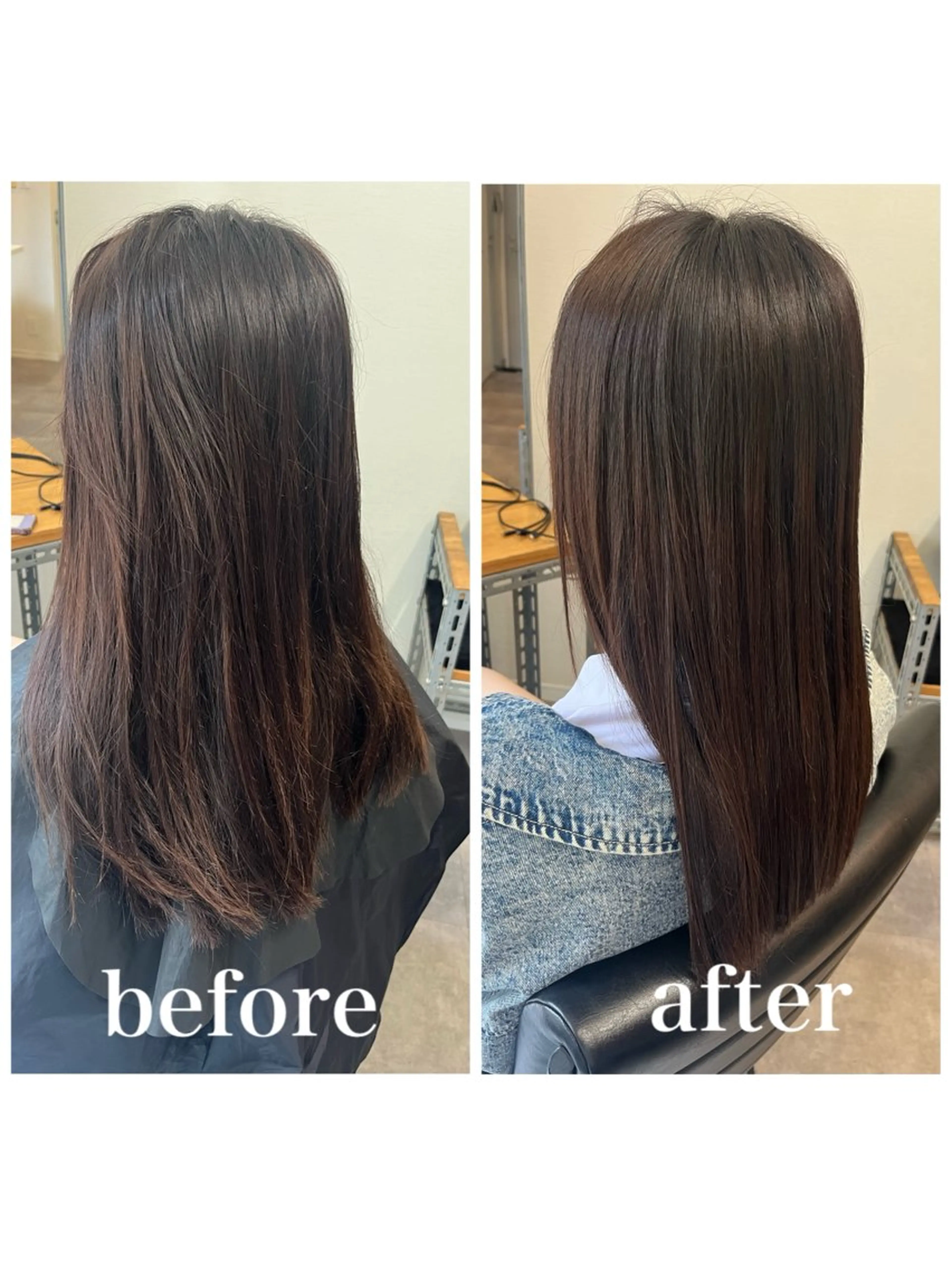 セミロング トリートメント OFF YUYAのヘアスタイル