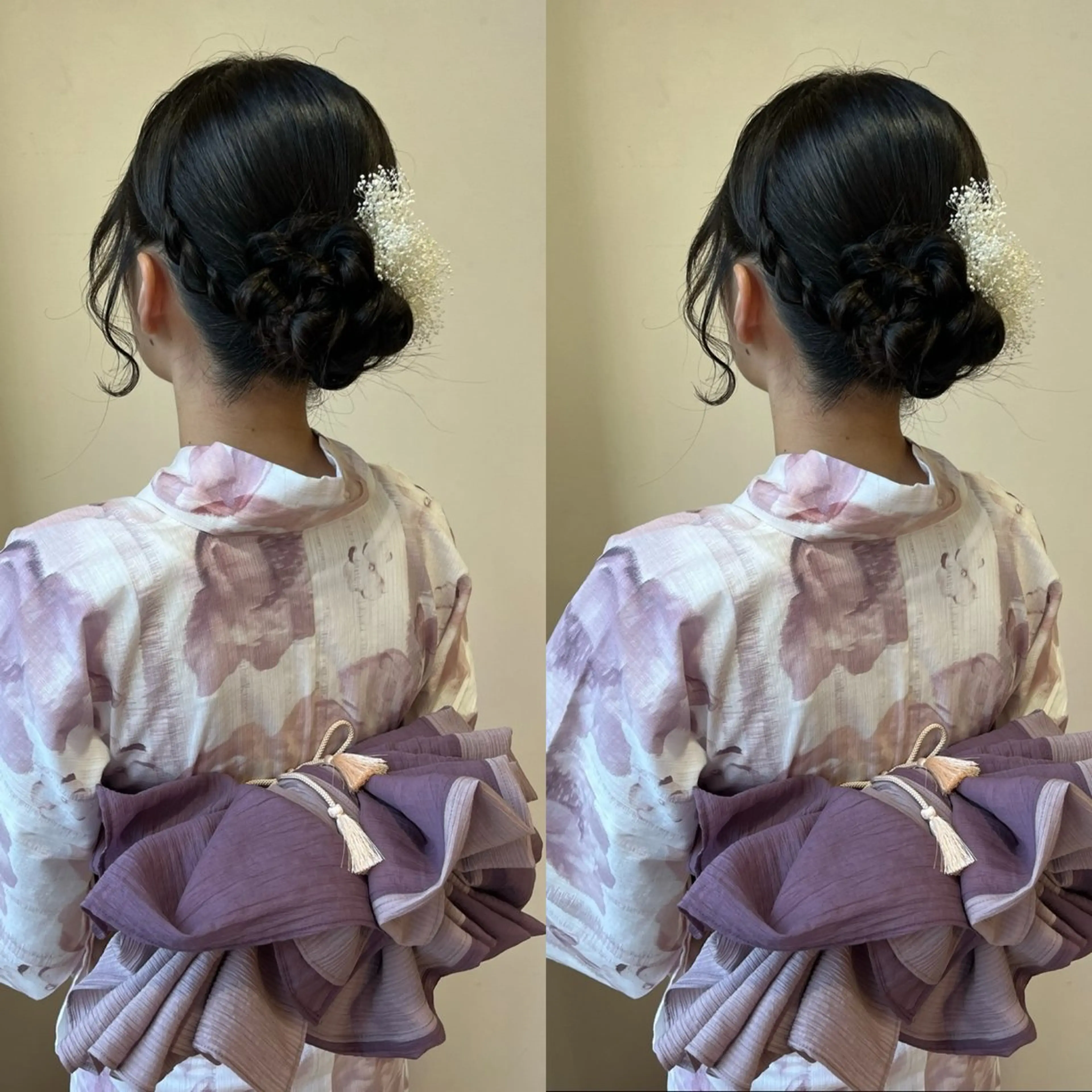 ヘアアレンジ 浴衣 顔まわり‎🤍小顔 カット🤍みさきのヘアスタイル