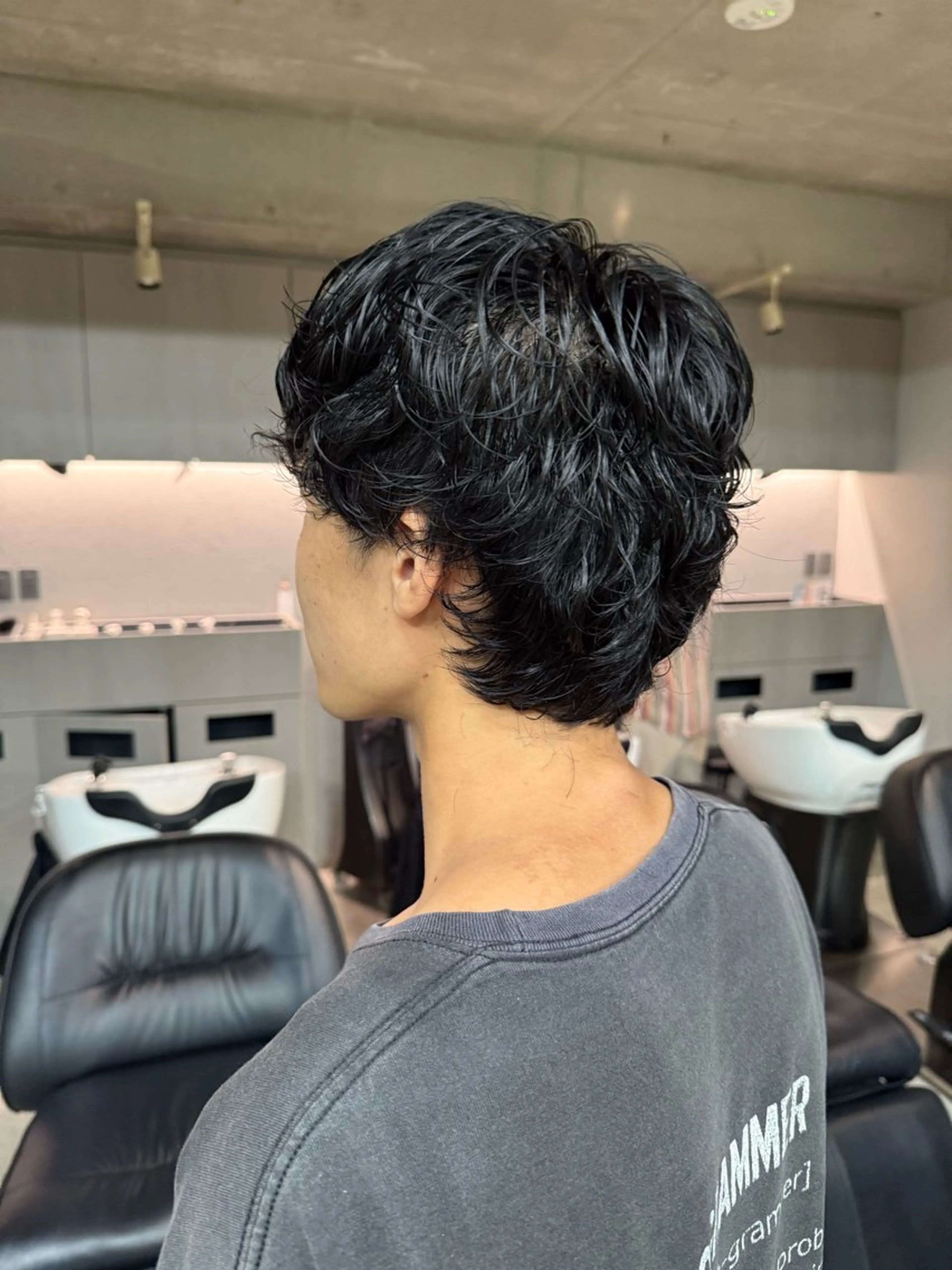 パーマ メンズ 縮毛矯正/スパイラル パーマ/表参道のヘアスタイル