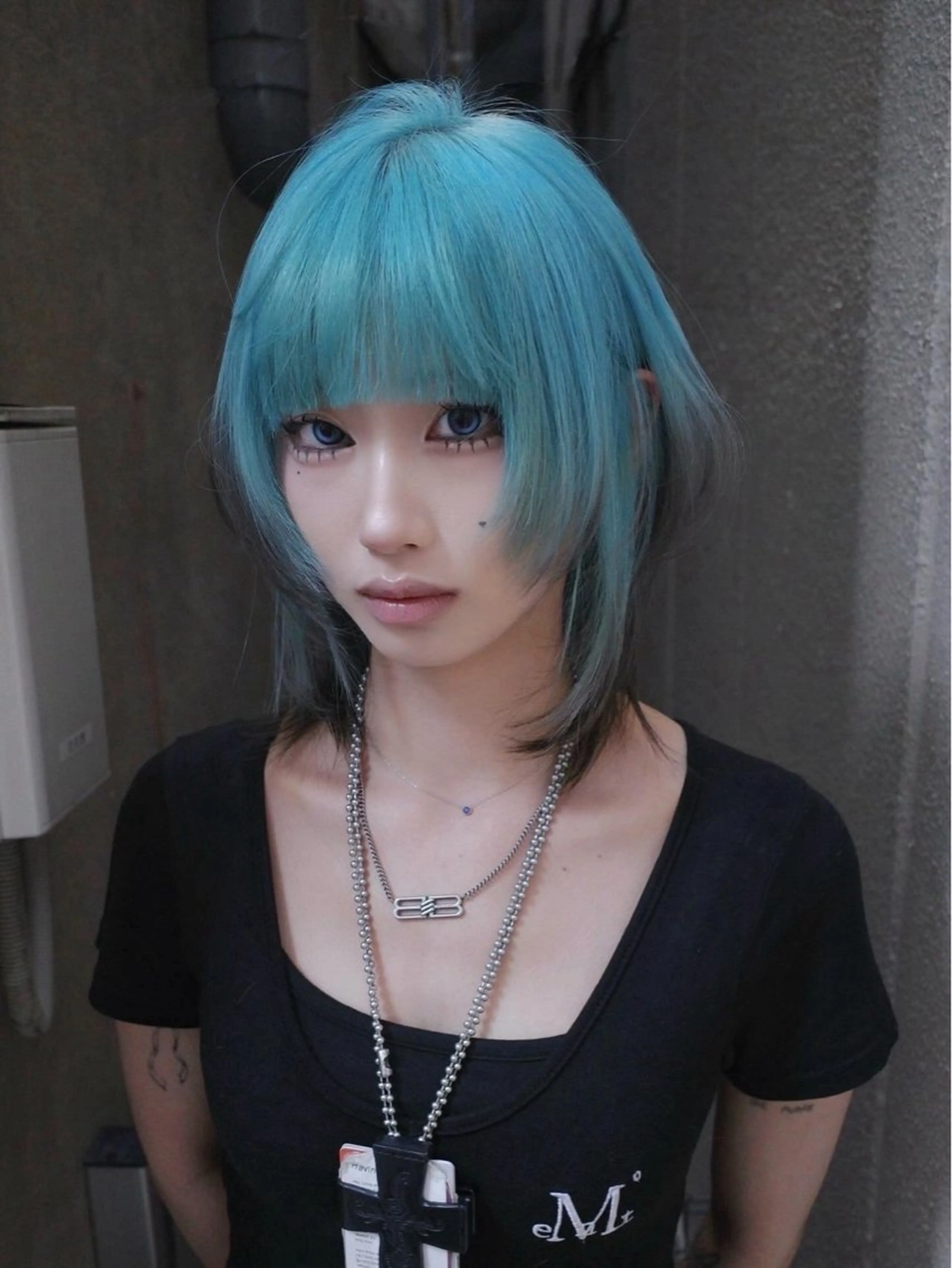 ミディアム カラー nakatsu aimuのヘアスタイル