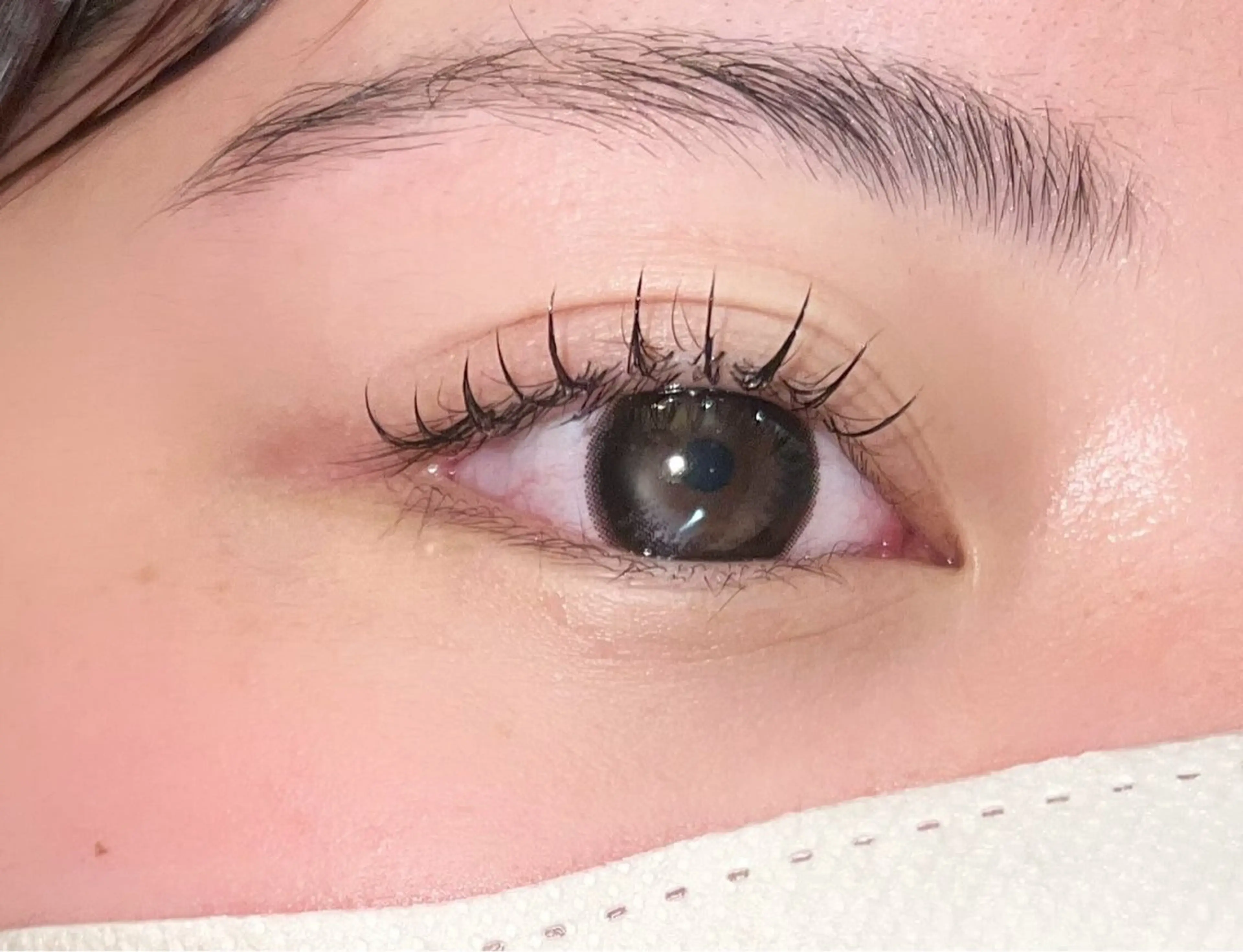 マツエク・マツパ 束感まつ毛 韓国風マツエク まつげパーマ 下まつげエクステ 一重×まつ毛パーマ 韓国まつ毛𖠶ˬ𖠶 ／青木楓🍁❤️のマツエク・マツパデザイン