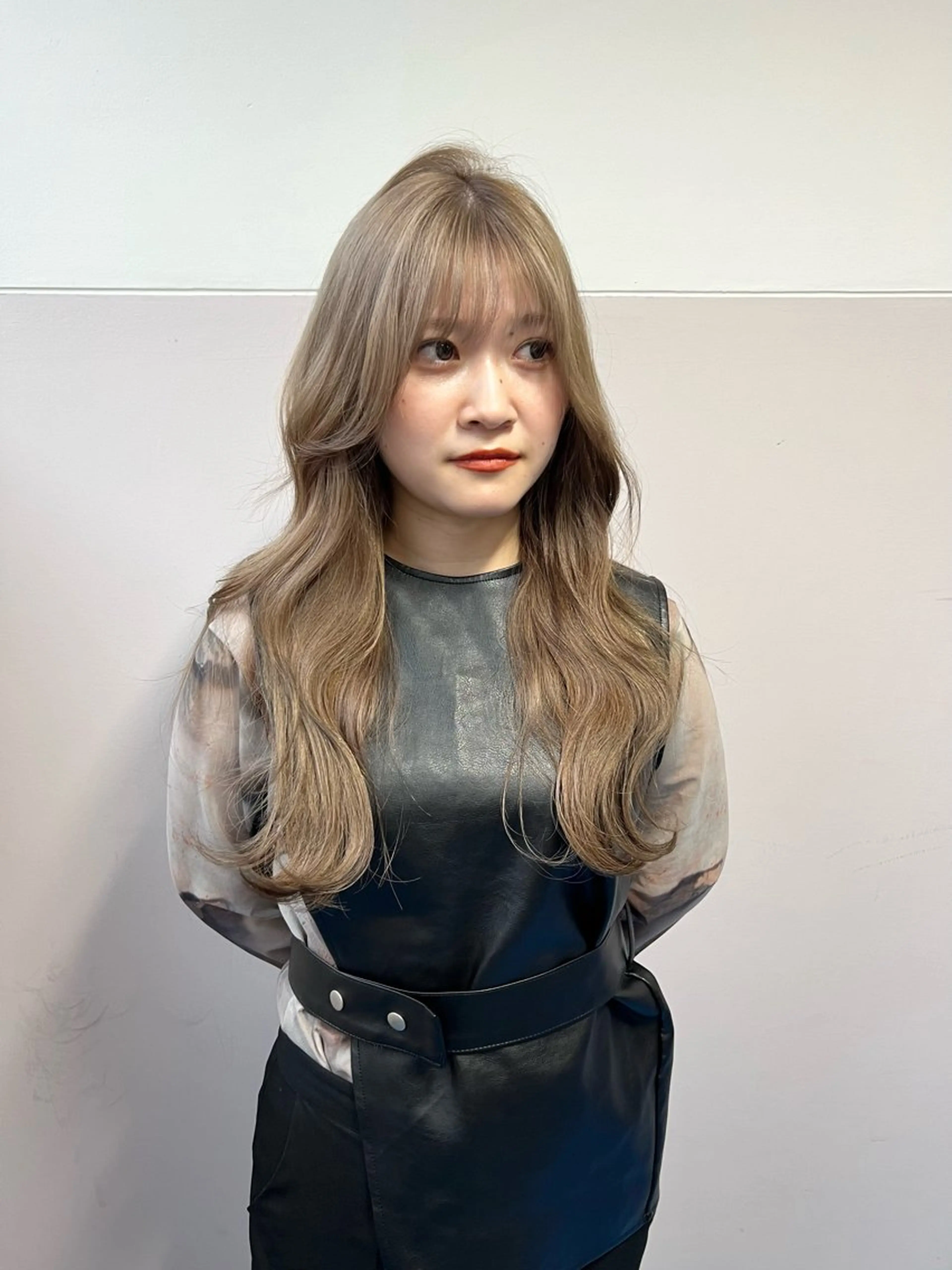 ロング カラー カット ヘアカラー トリートメント 樫原裕二 /柔らかいカラーのヘアスタイル