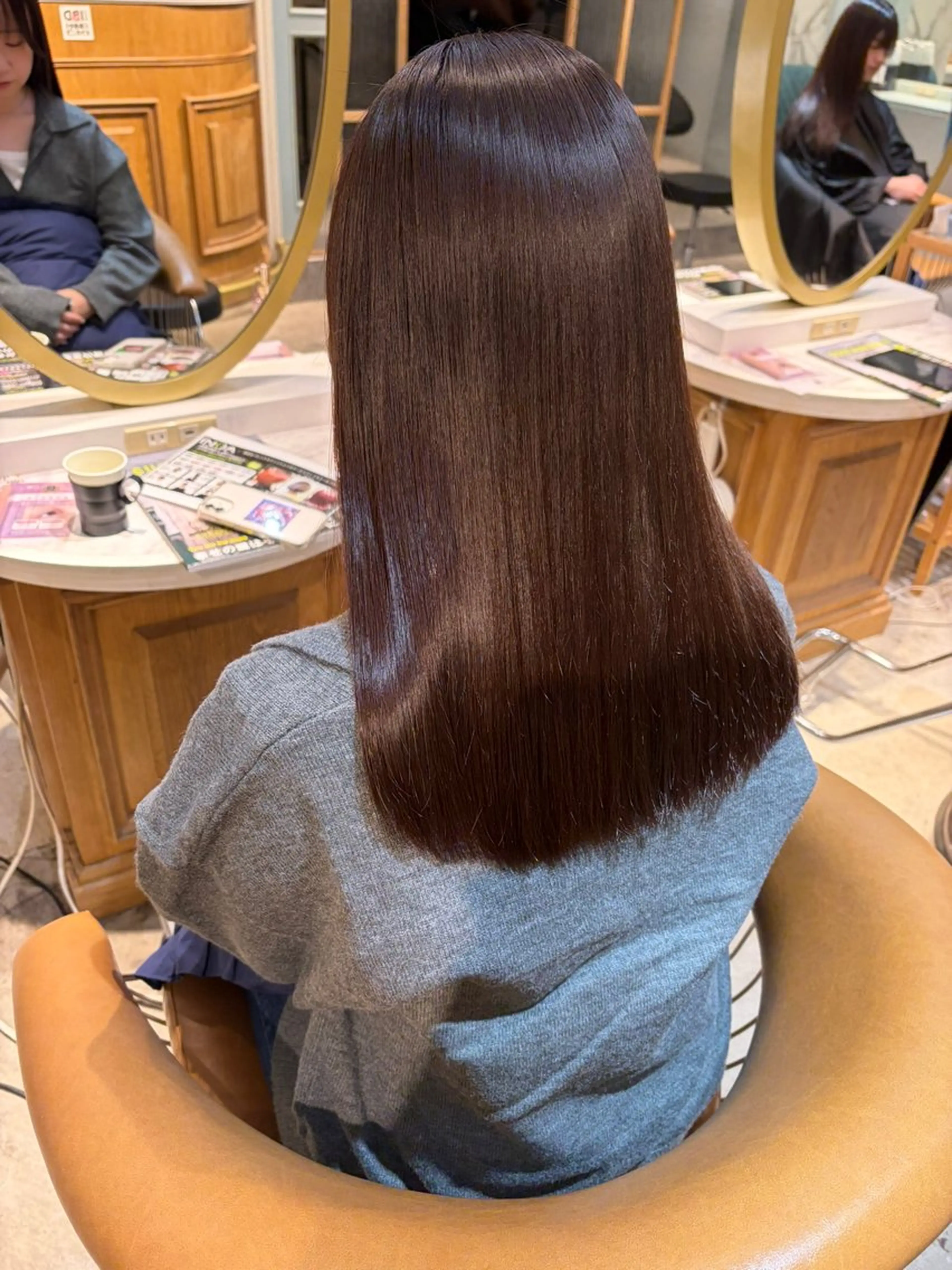 ロング 髪質改善 縮毛矯正 カット ヘアカラー トリートメント ヘアセット 髪質改善/ボブ /韓国/erikoのヘアスタイル