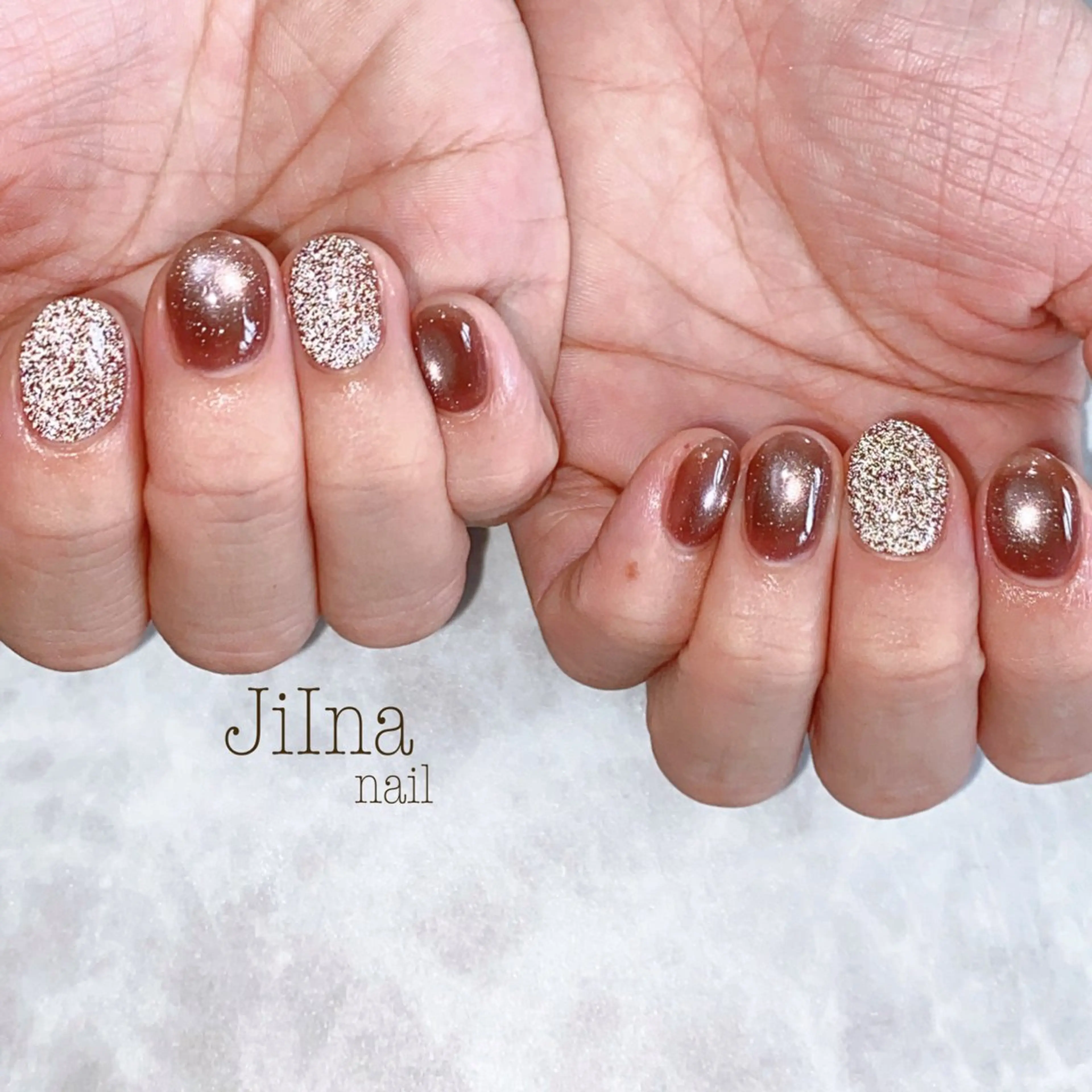 ネイル フラッシュネイル マグネットネイル JiIna nailのネイルデザイン