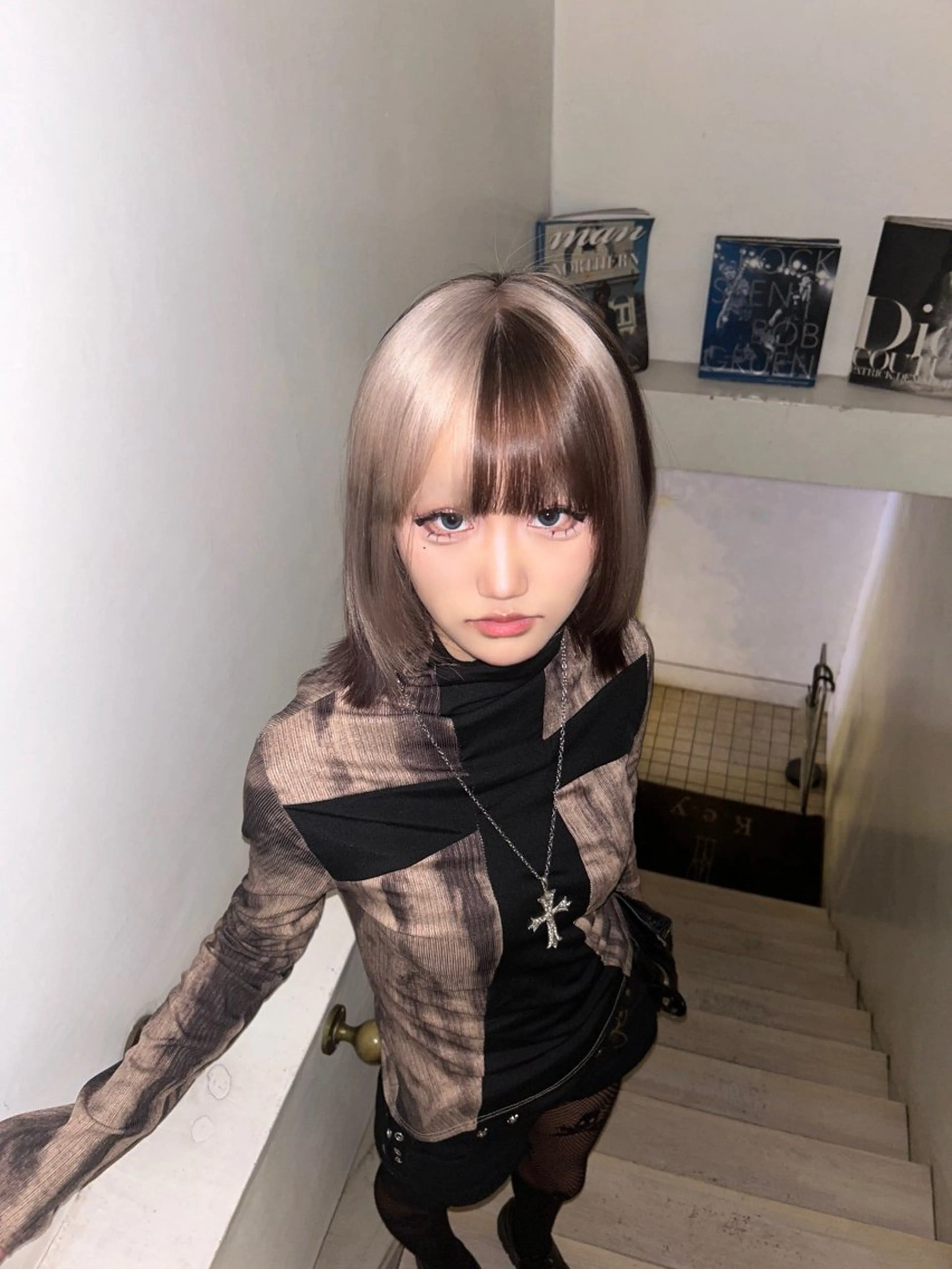 🤎ダブルカラー➕デザインカラー🤎の写真