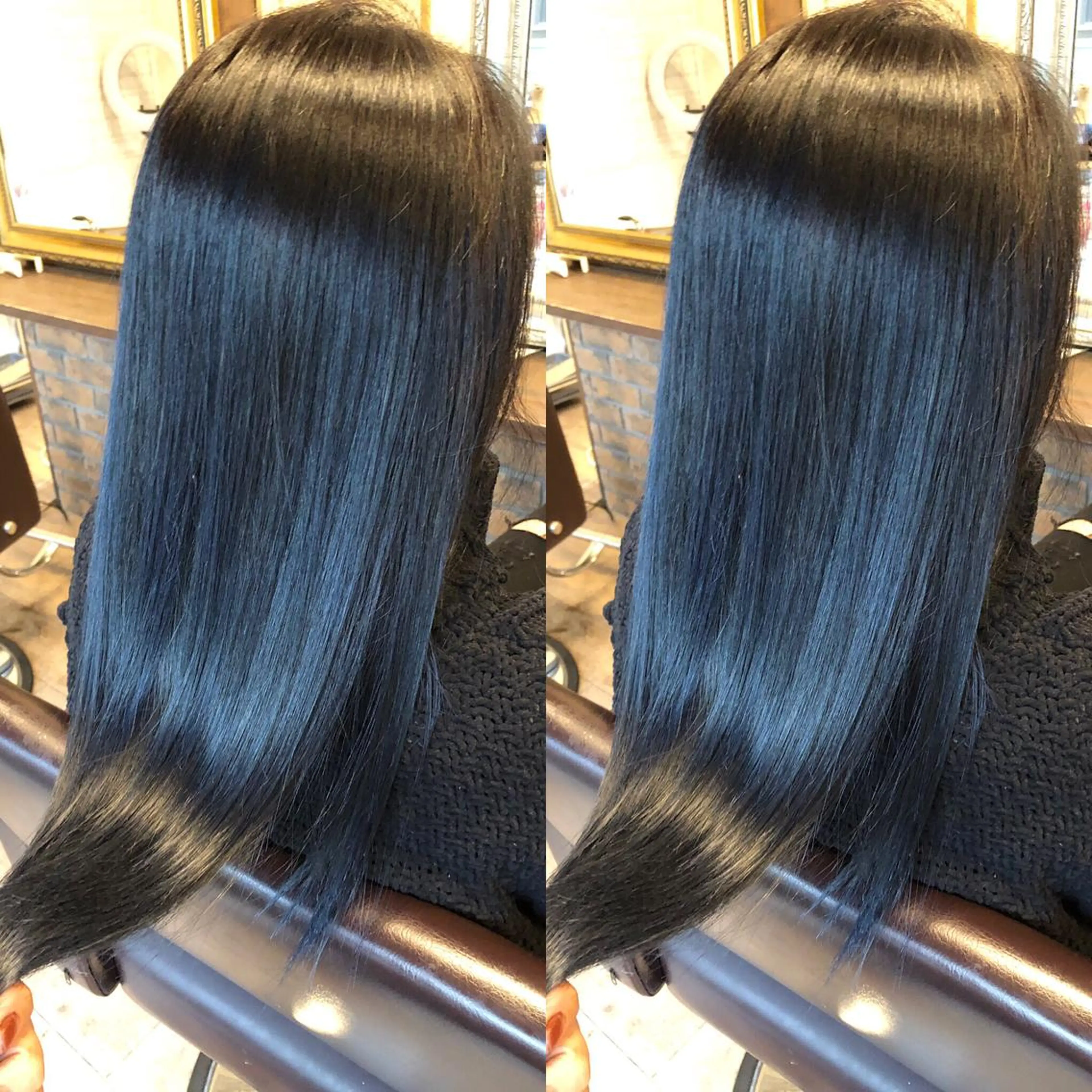 ミディアム カラー ブルーカラー ブルージュ ヘアカラー JILBLAN京都 ショート/ハイライトのヘアスタイル