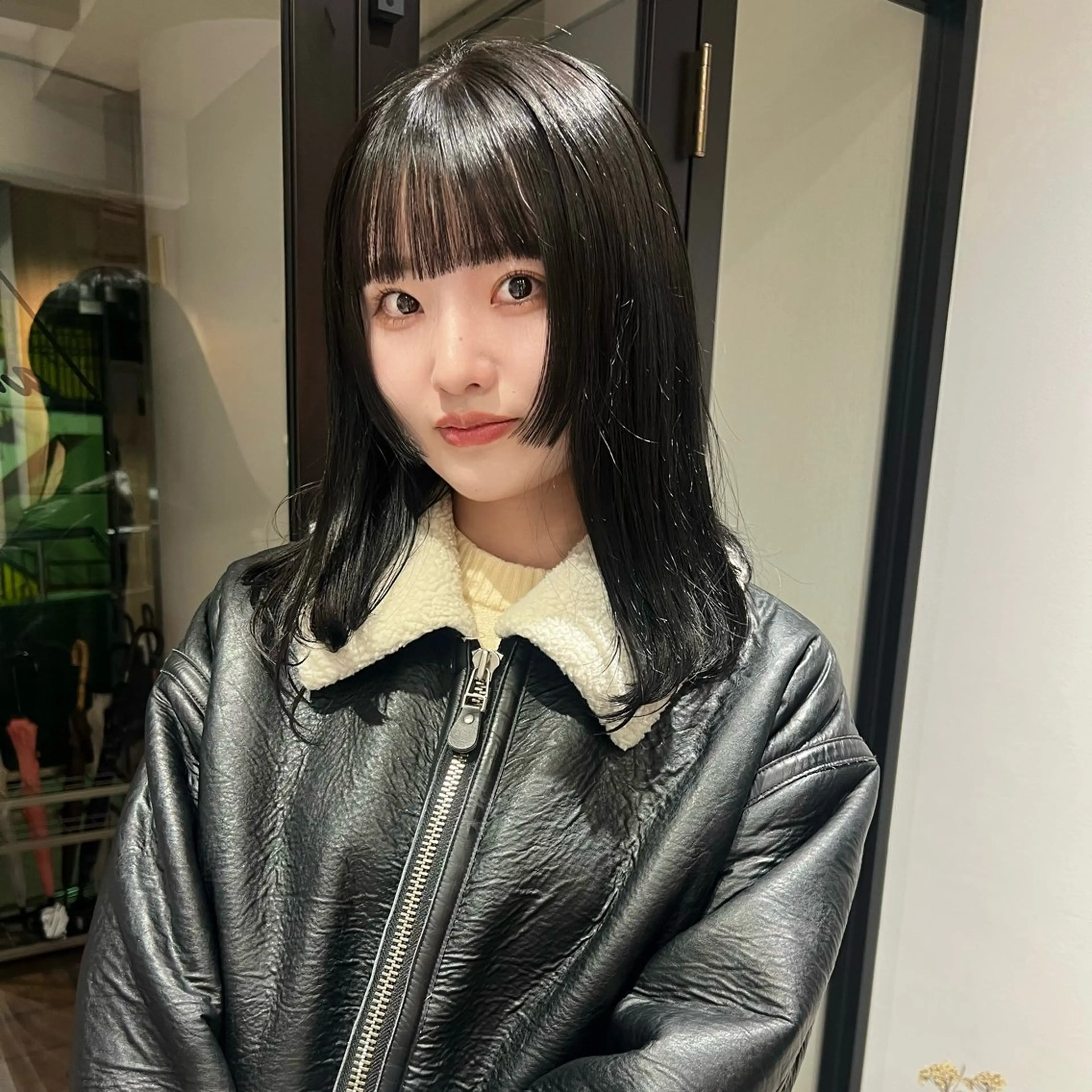 ミディアム カット ヘアカラー AI TOKYO　S所属・mizuki 【韓国レイヤー】のヘアスタイル