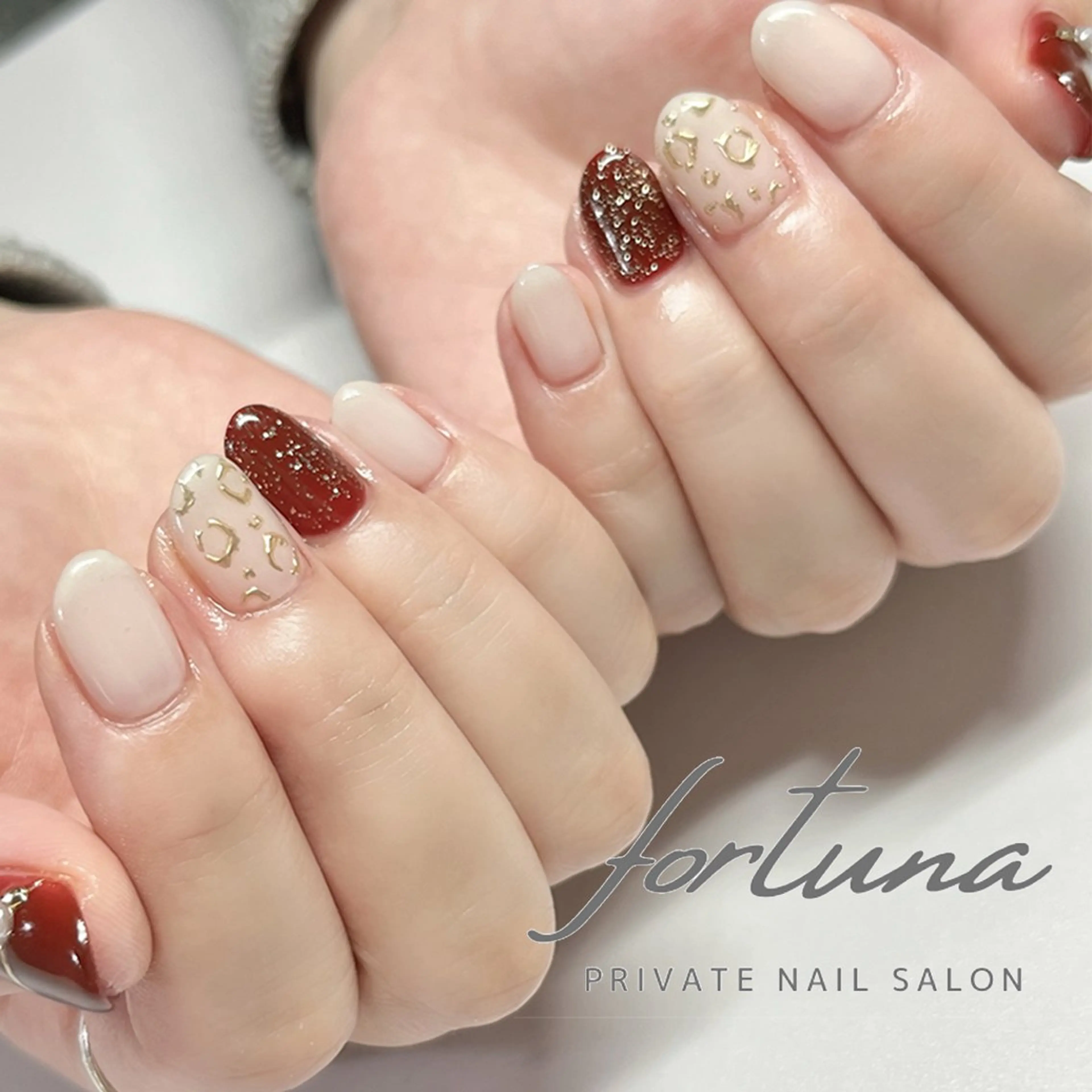 ネイル アニマル柄 ハンドネイル fortuna 武藤裕美のネイルデザイン