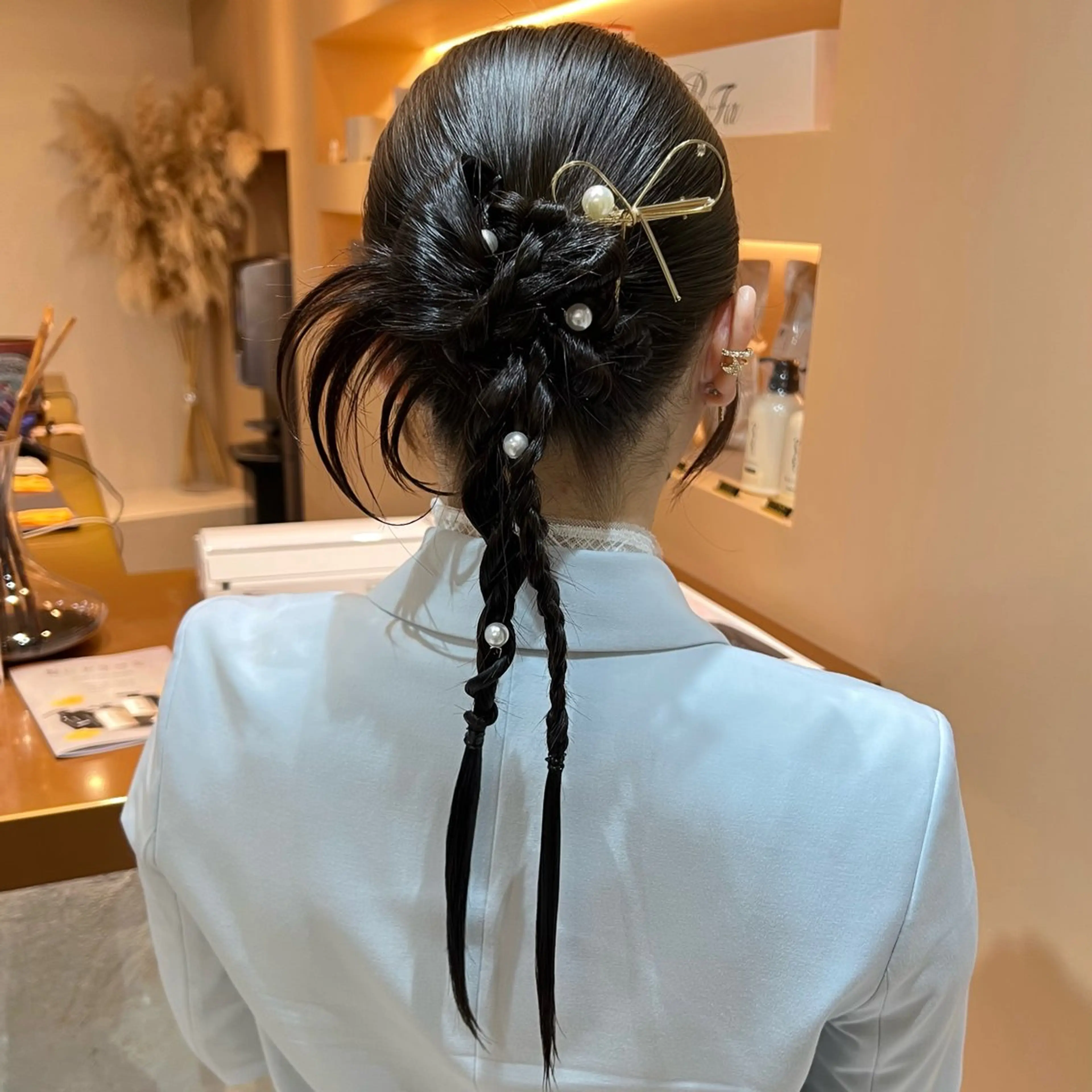 ロング ヘアアレンジ ヘアセット ✨カチモリ✨レイヤー 韓国ヘア🇰🇷ゆいのヘアスタイル