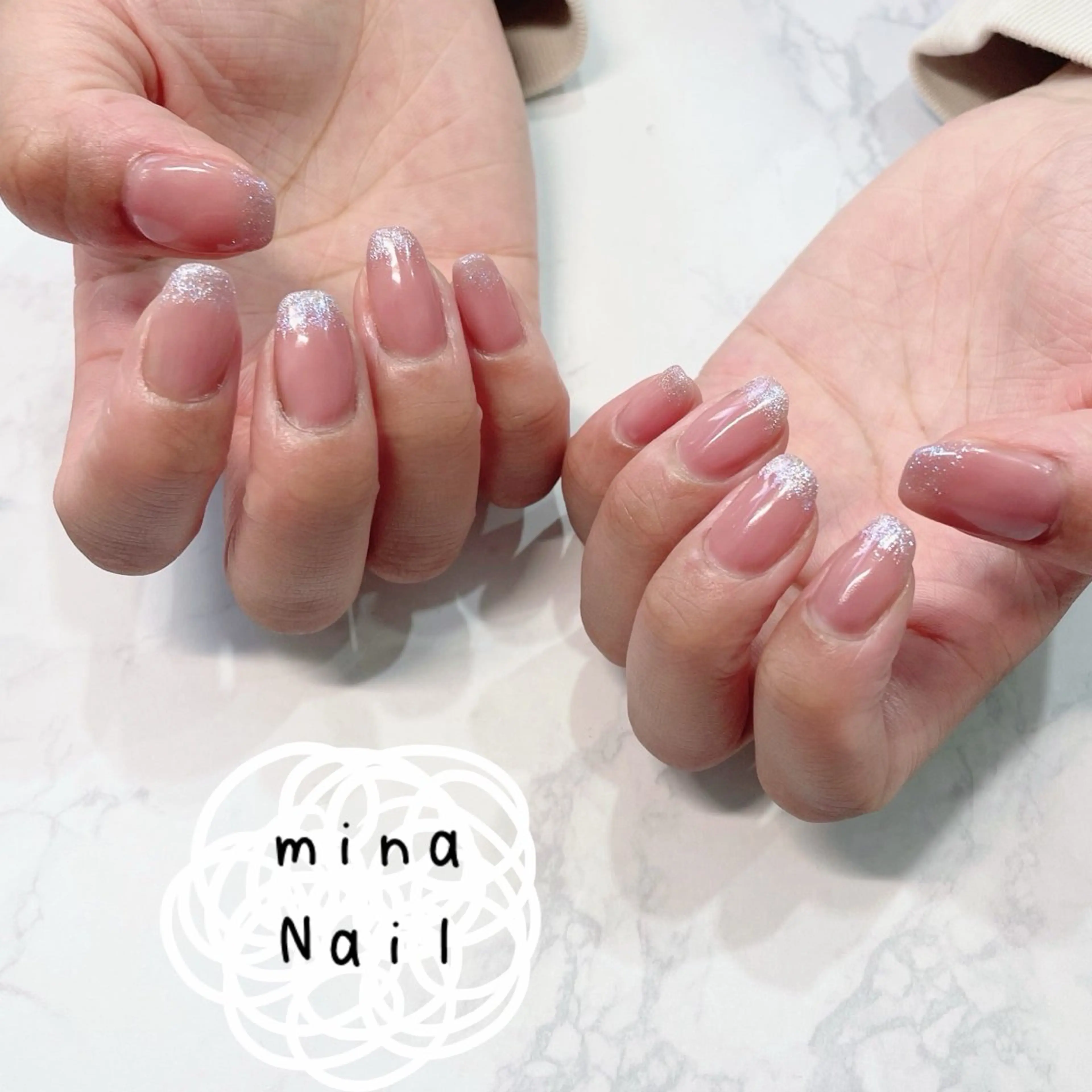 ネイル グラデーション 韓国ネイル マグネットネイル mina Nailのネイルデザイン