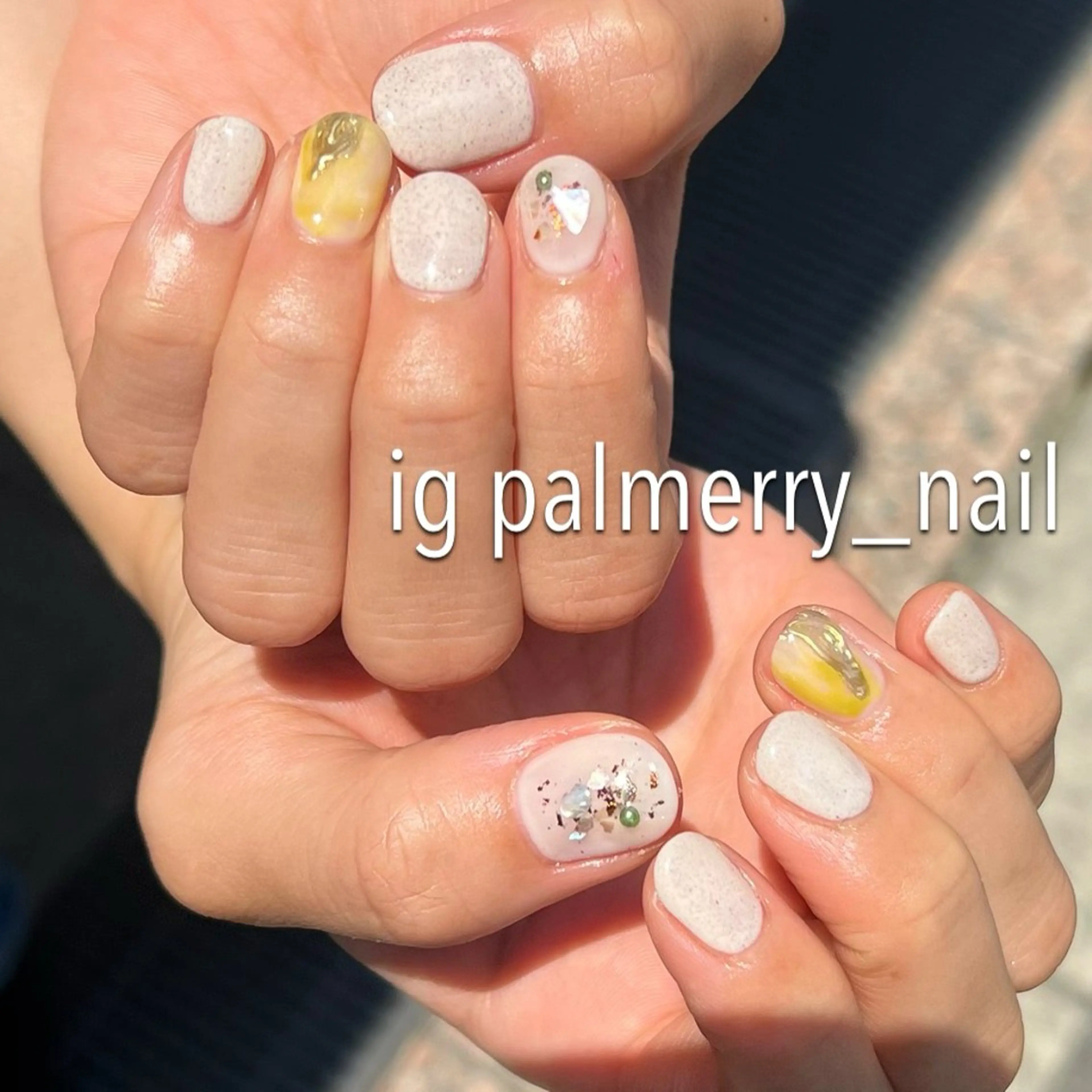 ネイル アートネイル ジェルネイル ショートネイル palmerry nail所属・住吉 美香のネイルデザイン
